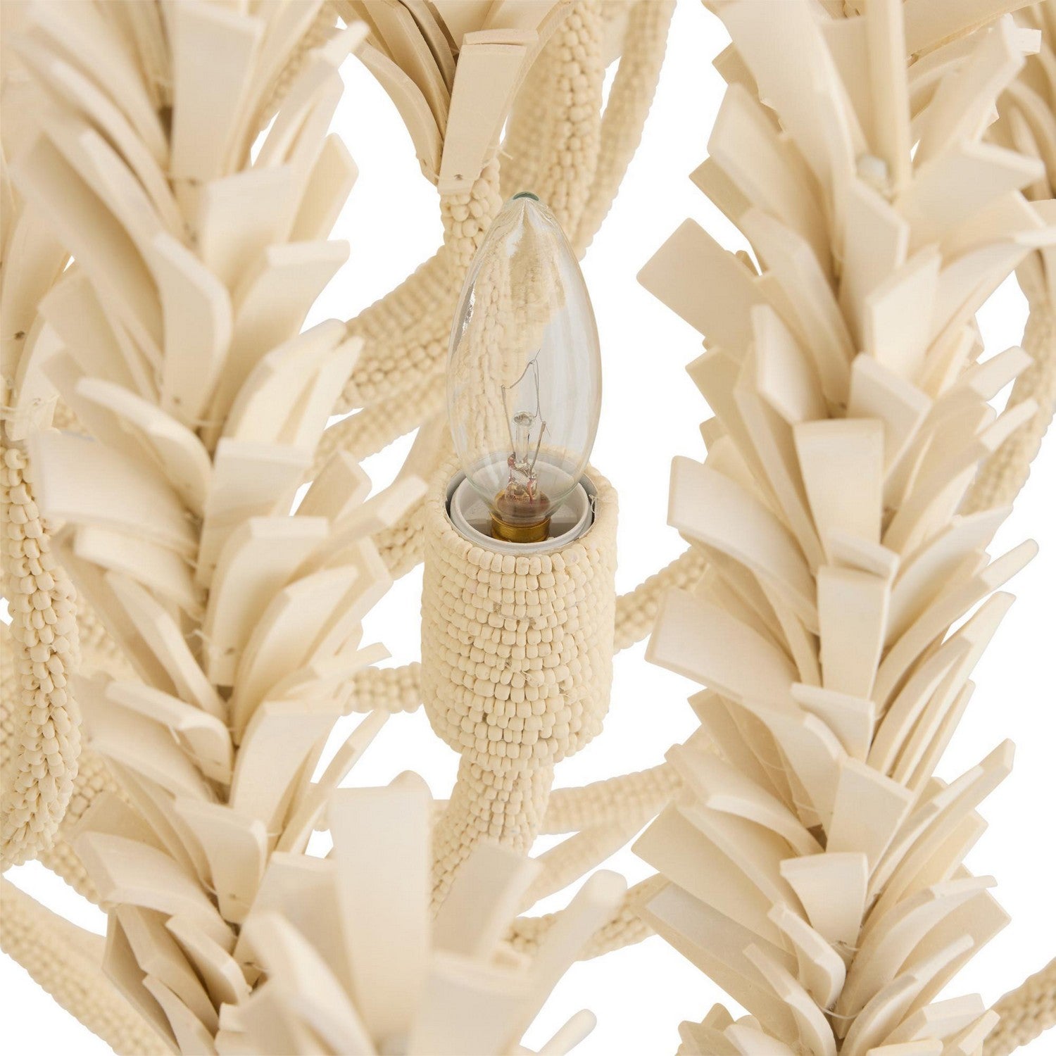 Arteriors - DMS20 - Six Light Chandelier - Kaia - Ivory