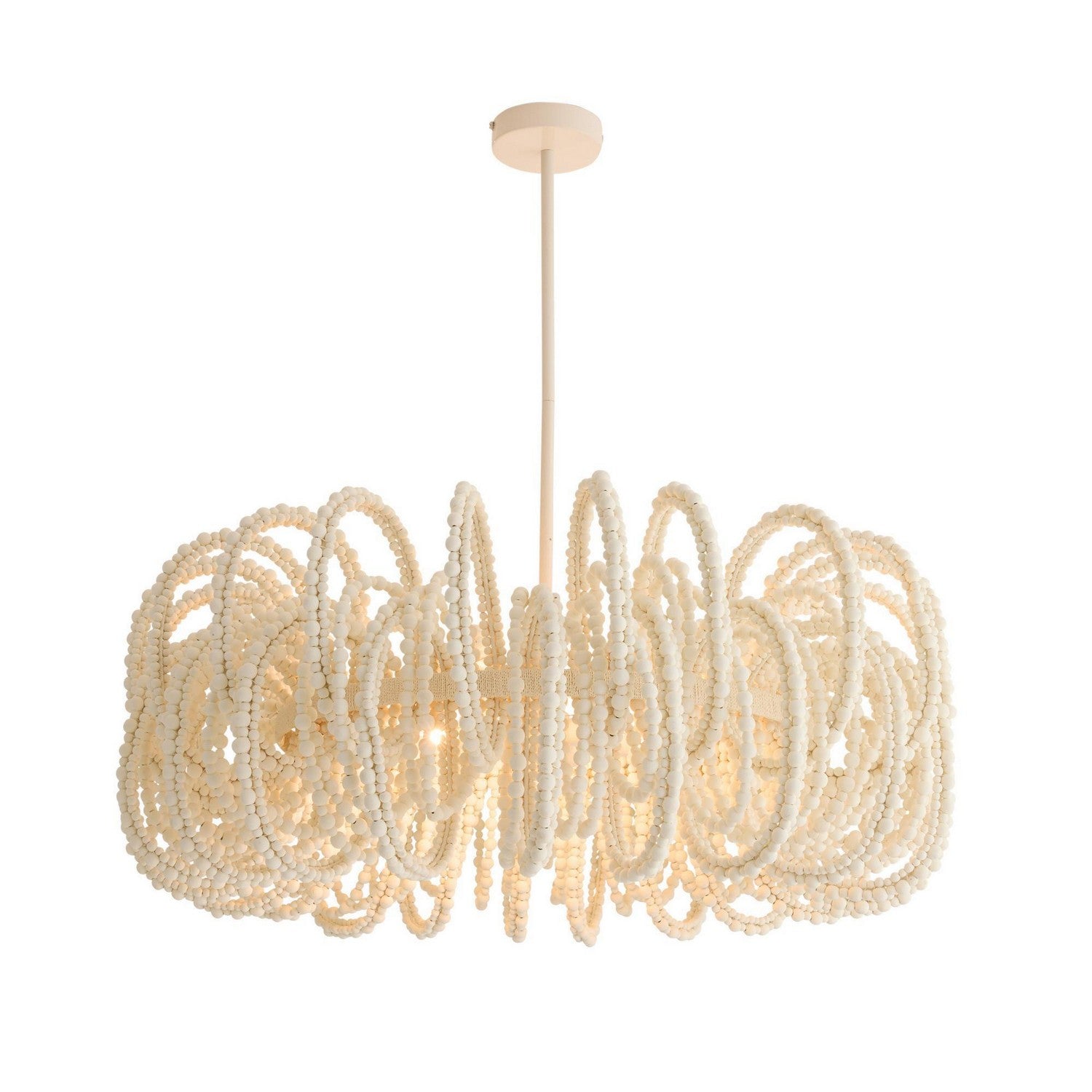 Arteriors - DMS21 - Six Light Chandelier - Keely - White