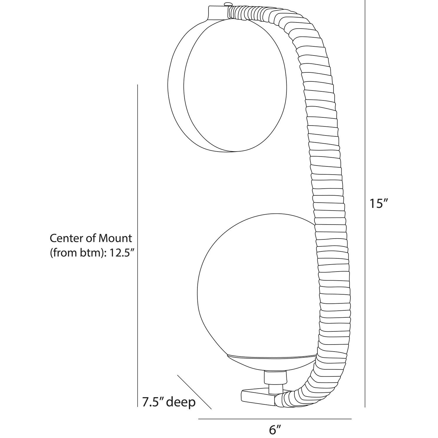 Arteriors - DWI28 - One Light Wall Sconce - Kyrie - Ore