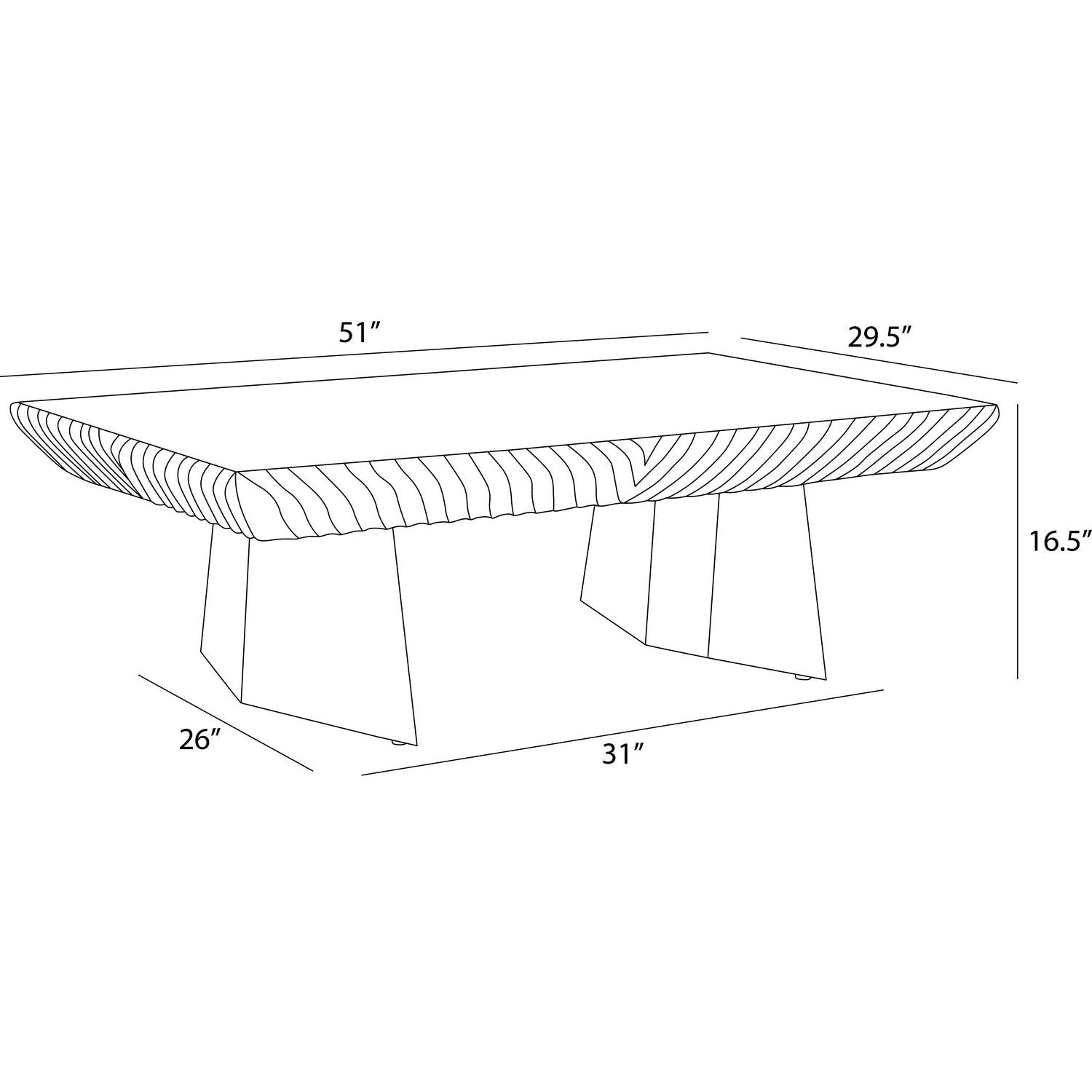 Arteriors - FCI24 - Cocktail Table - Jetson - Washed Tobacco