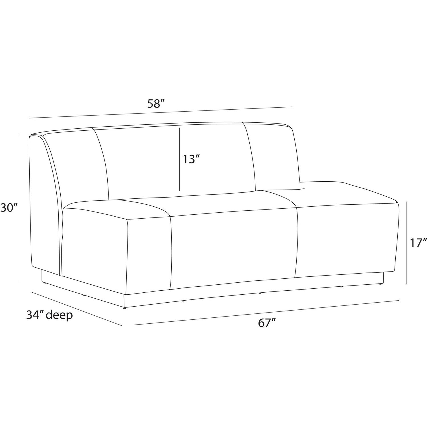 Arteriors - FFU08 - Right Sofa - Islander - Vanilla