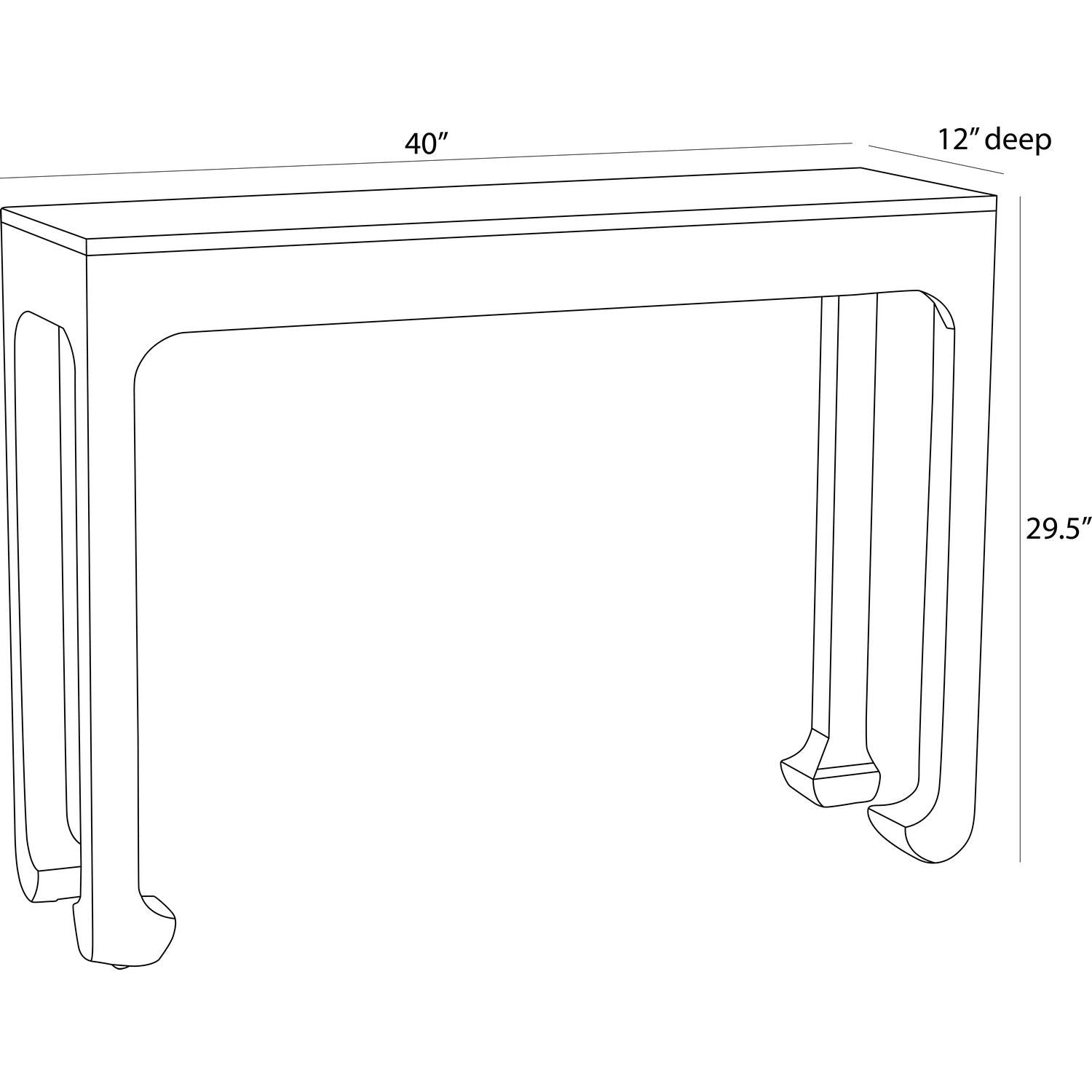 Arteriors - FLI14 - Console - Ichigo - Ebony
