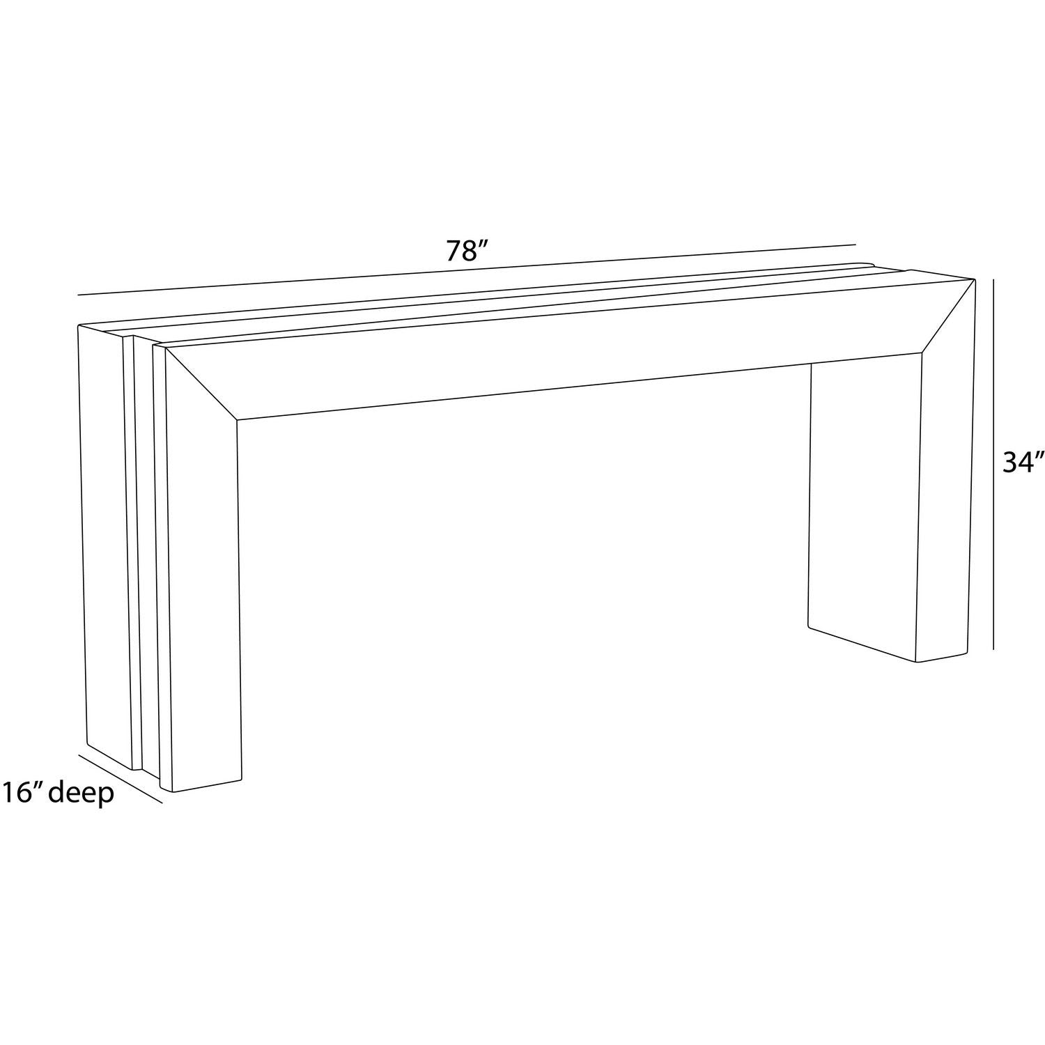 Arteriors - FLI16 - Console - Kingston - Umber