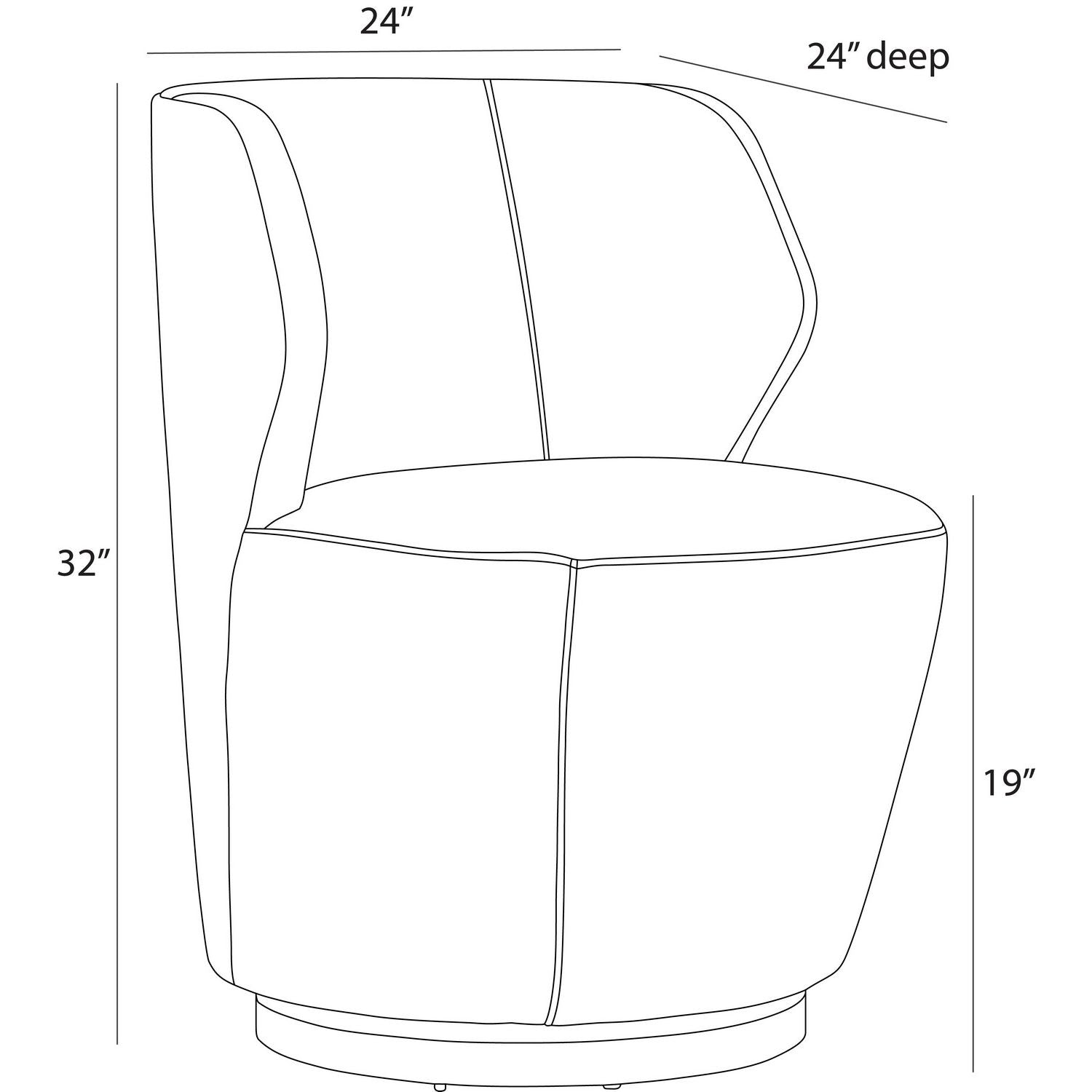 Arteriors - FRU08 - Chair - Poppy - Midnight Grey