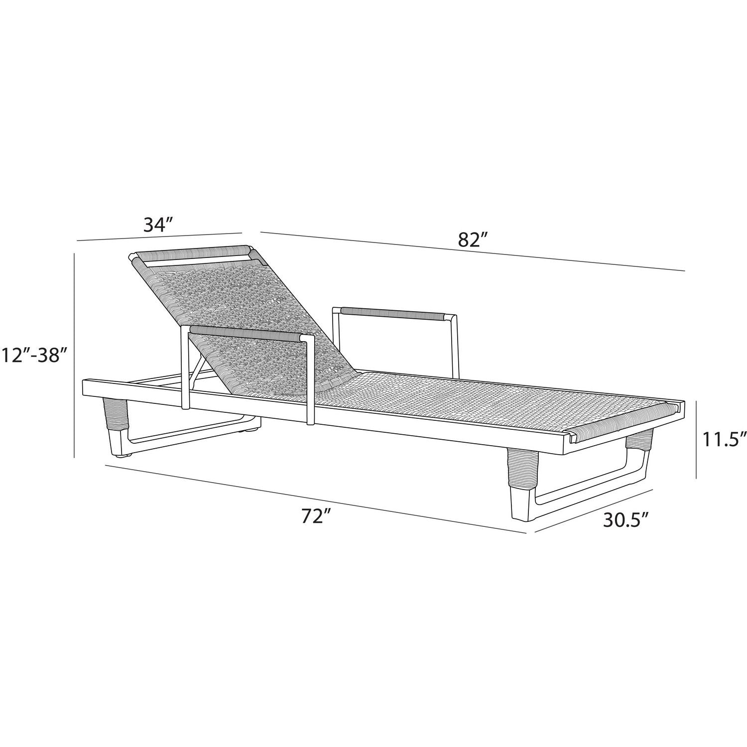 Arteriors - FTS03 - Outdoor Chaise, Armed - Daytona - Buff