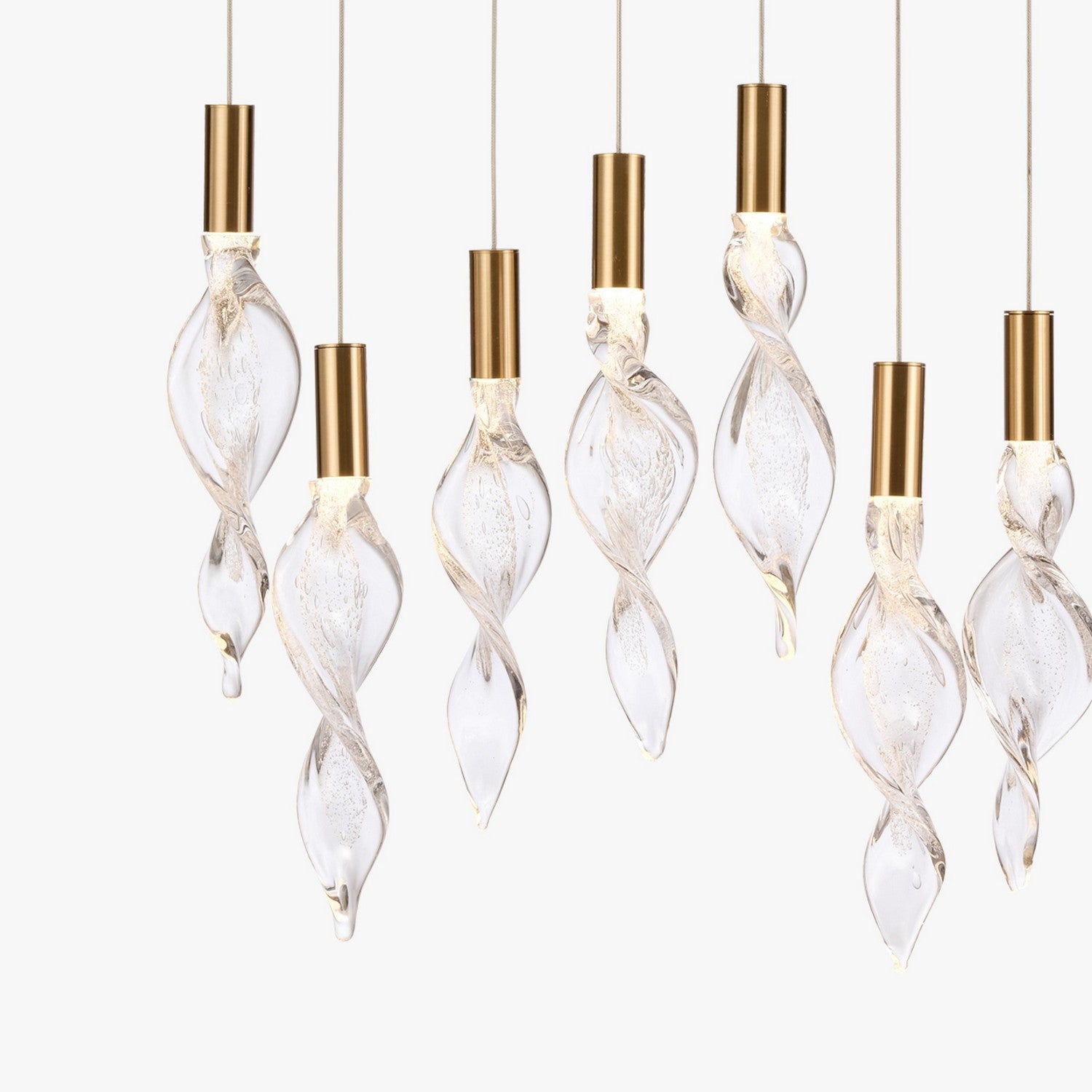 Arabela Lighting - 85215-10 - LED Linear Pendant - Aurora - Natural Brass