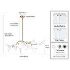 Arabela Lighting - 85191-11 - LED Linear Chandelier - Calla - Natural Brass