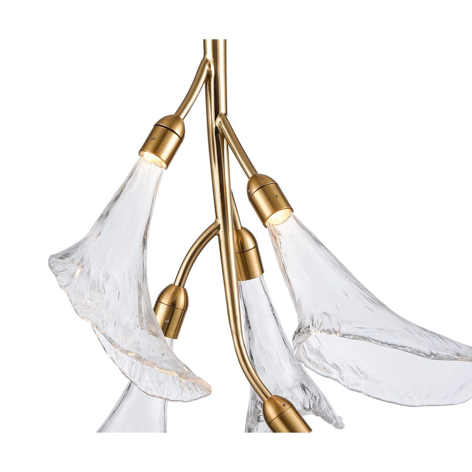 Arabela Lighting - 85193-5 - LED Chandelier - Calla - Natural Brass