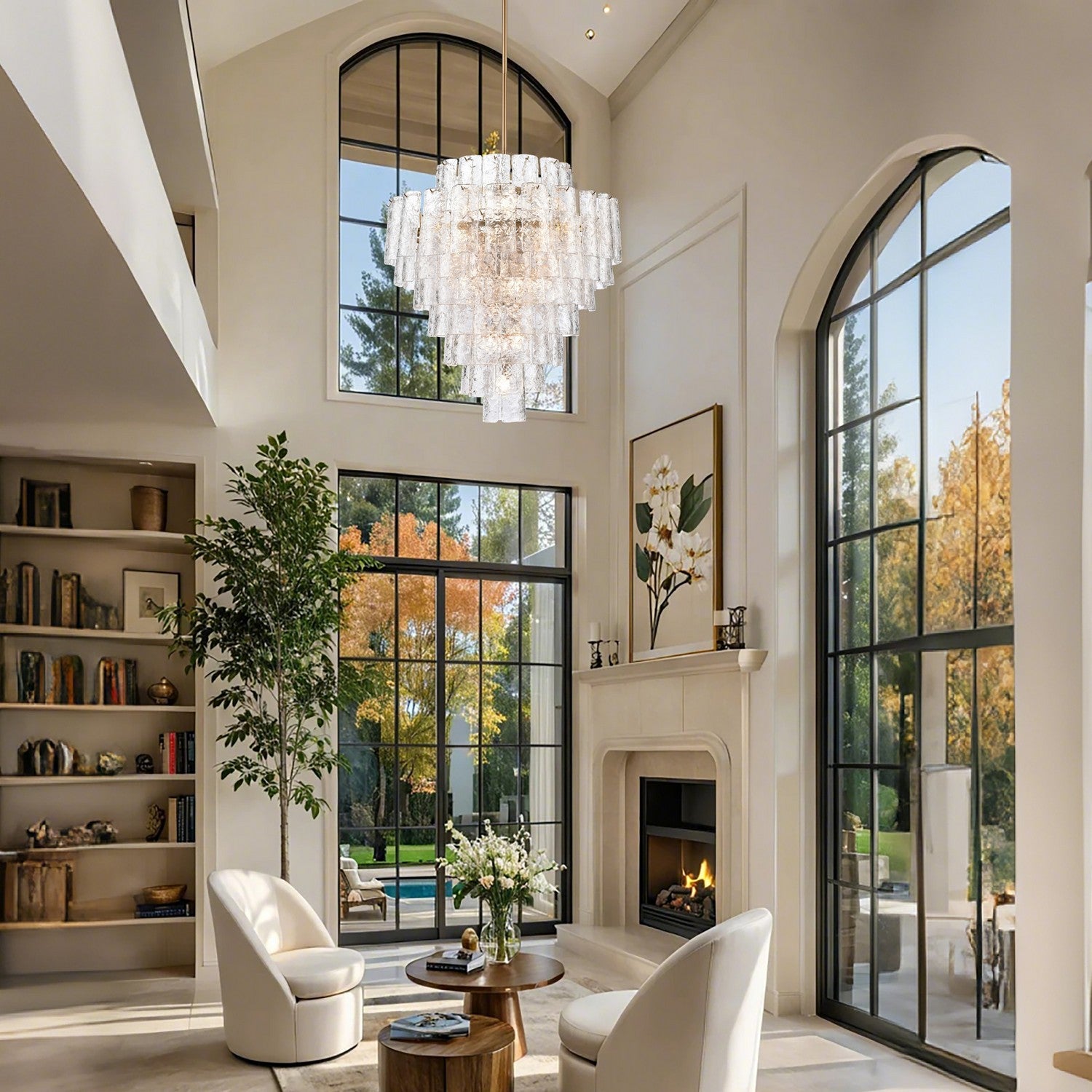 Arabela Lighting - 85163-21 - 21 Light Chandelier - Fire and Ice - Lacquered Gold