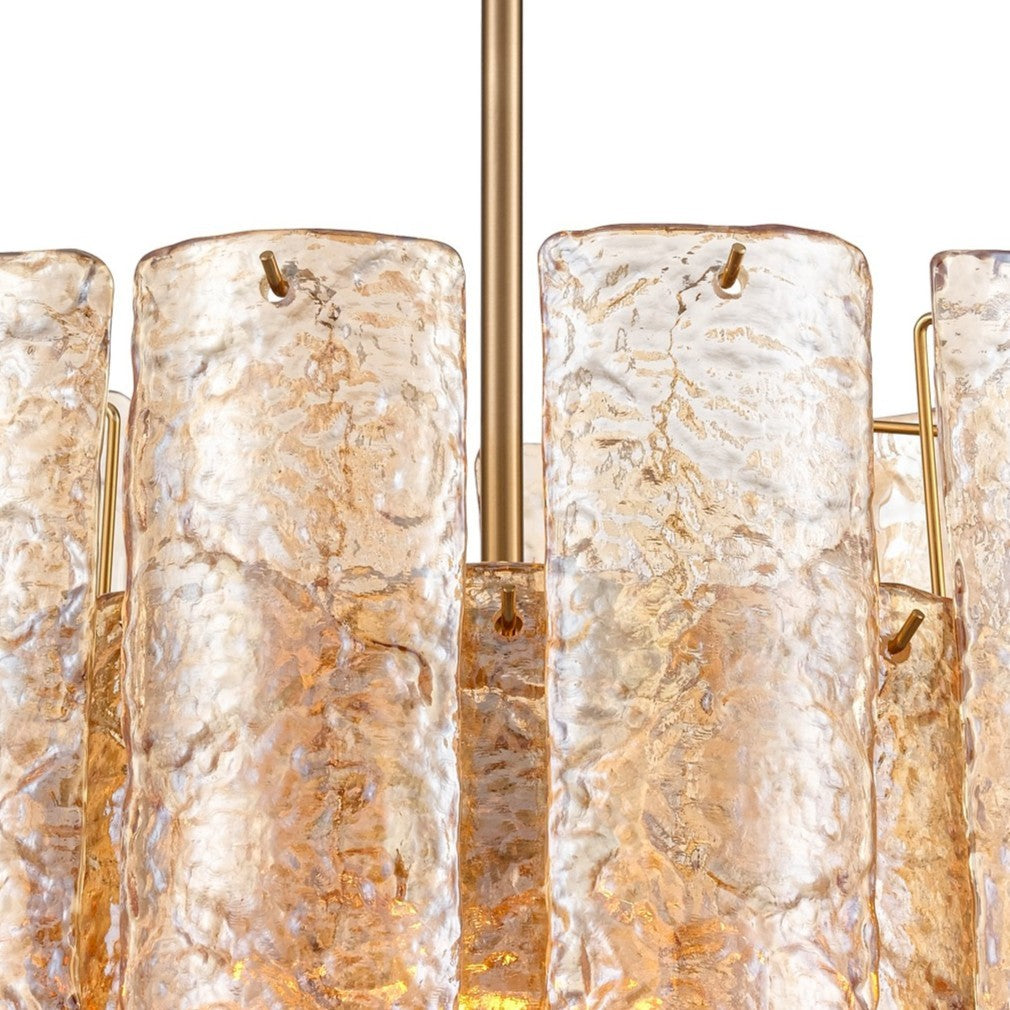 Arabela Lighting - 85261-5 - Five Light Chandelier - Fire and Ice - Lacquered Gold