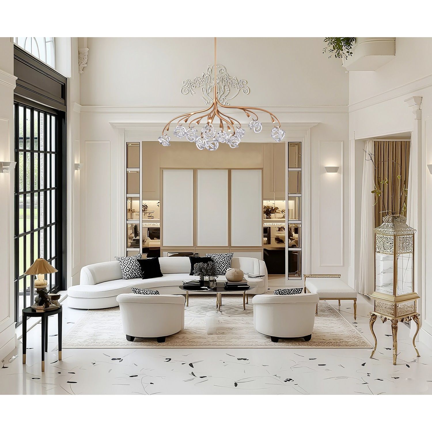 Arabela Lighting - 85183-11 - LED Chandelier - Freeform - Antique Gold Leaf