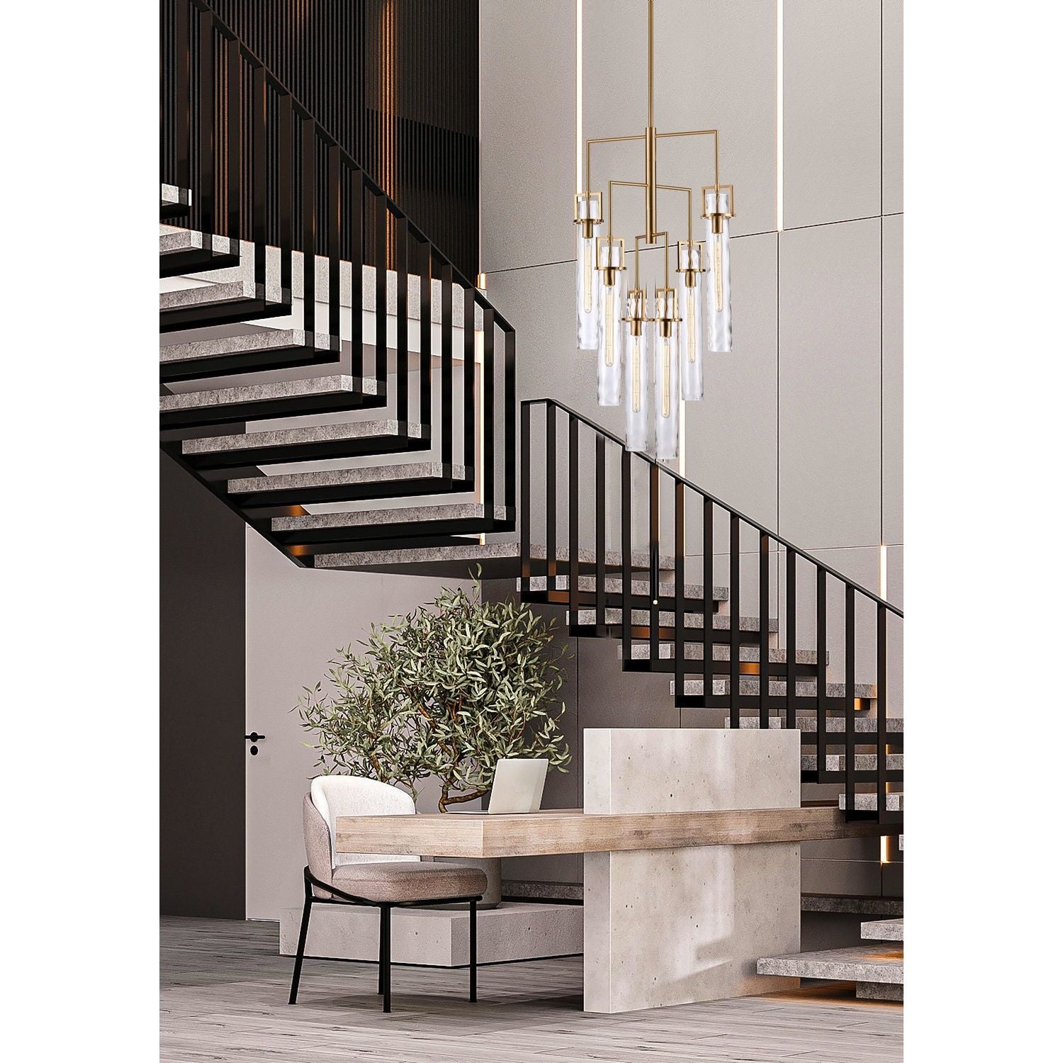 Arabela Lighting - 85242-6 - Six Light Chandelier - Jayden - Lacquered Gold