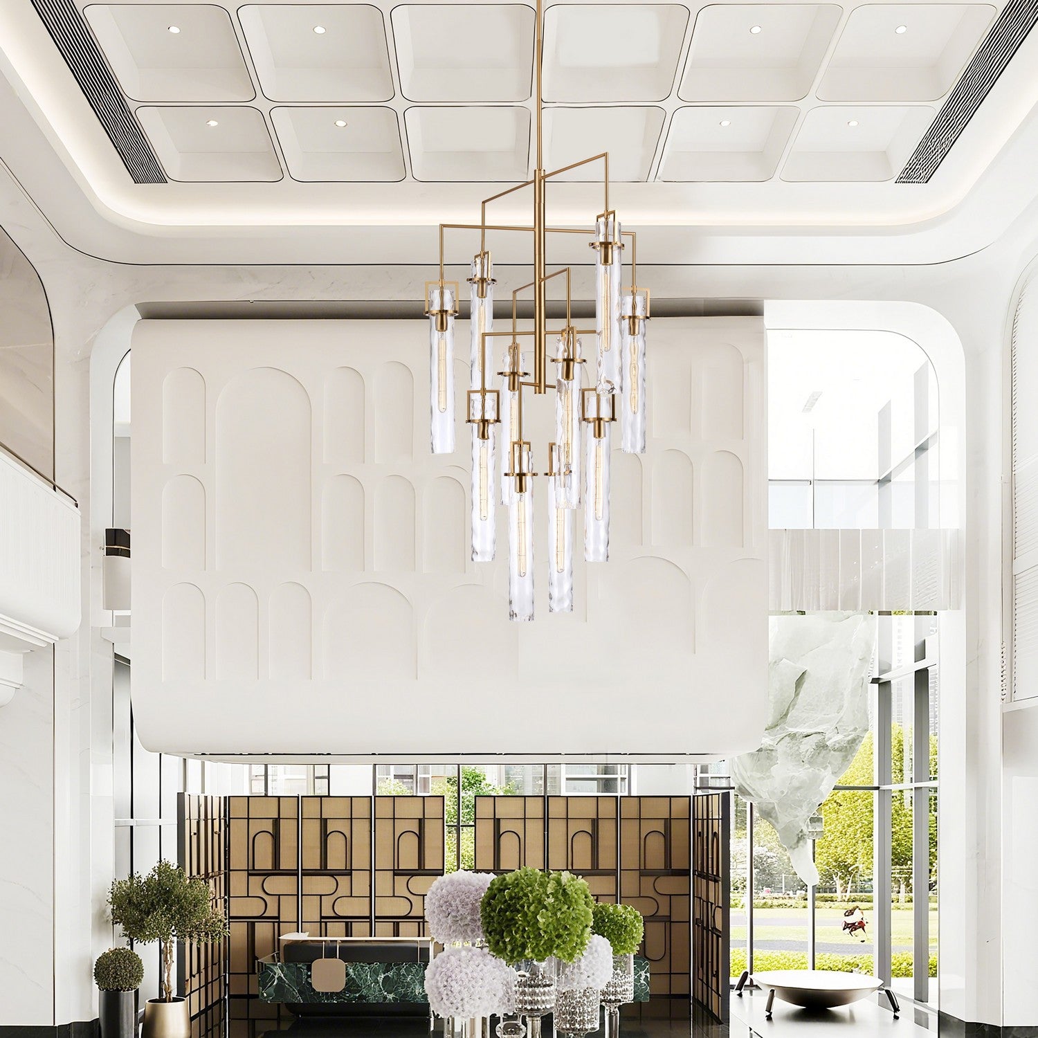 Arabela Lighting - 85243-10 - Ten Light Chandelier - Jayden - Lacquered Gold