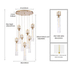 Arabela Lighting - 85244-7 - Seven Light Chandelier - Jayden - Lacquered Gold