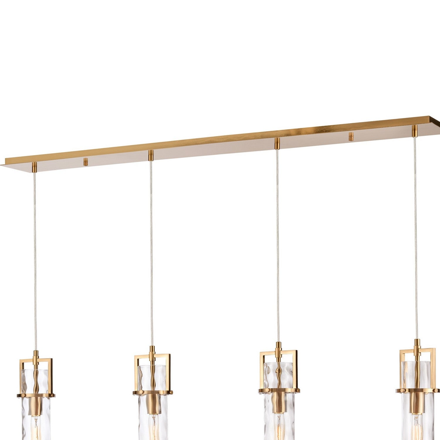 Arabela Lighting - 85245-4 - Four Light Linear Chandelier - Jayden - Lacquered Gold