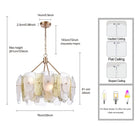 Arabela Lighting - 85201-8 - Eight Light Chandelier - Strata - Lacquered Gold