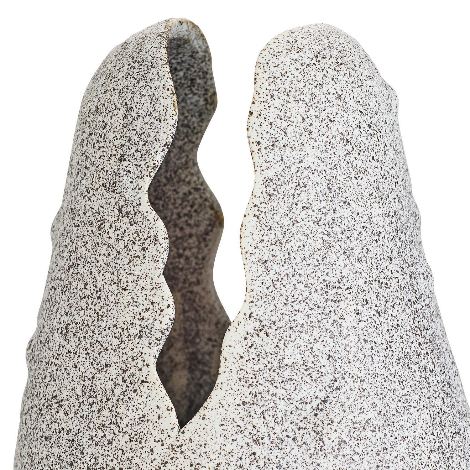 Arteriors - AVC18 - Vase - Livia - White Crackle Charcoal Wash