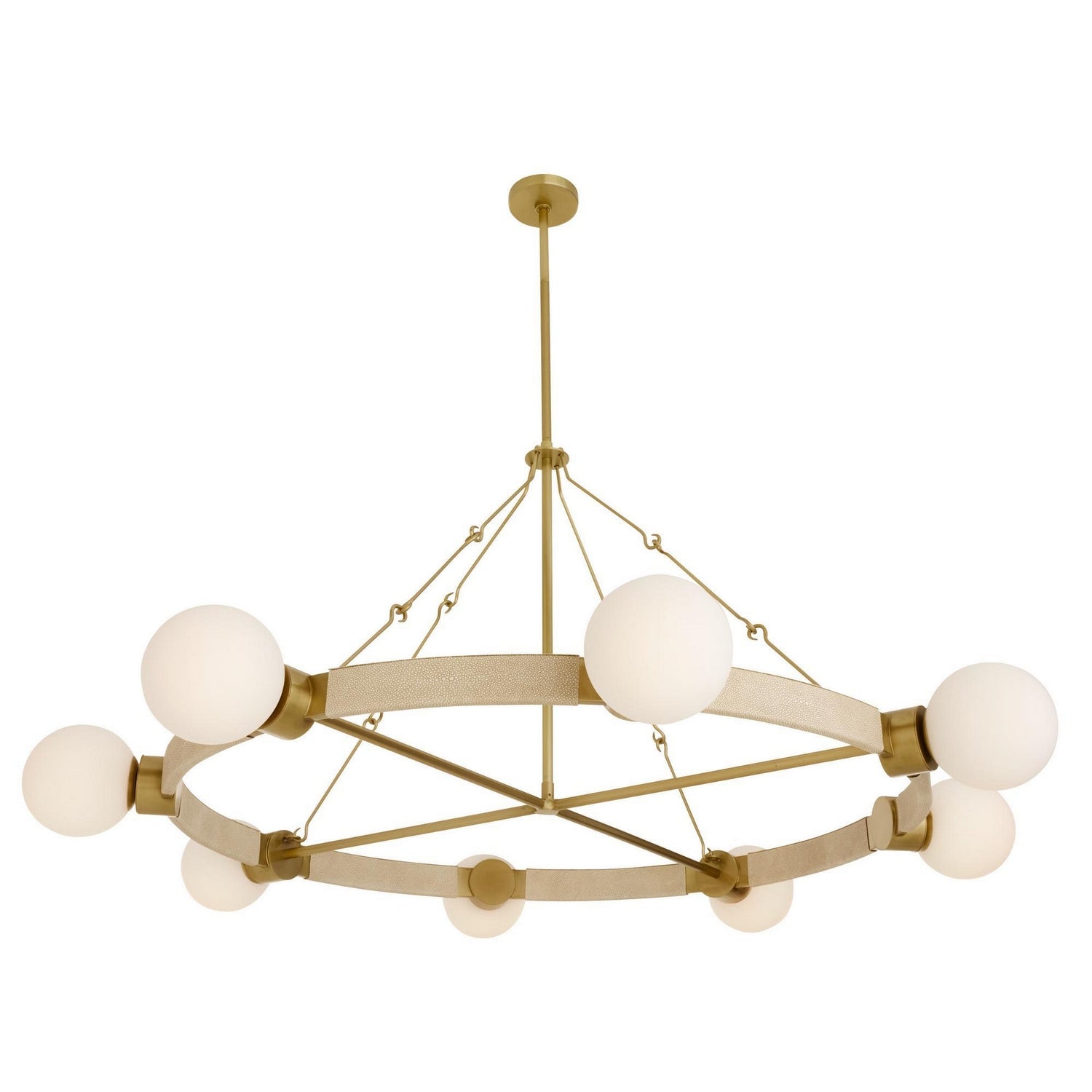 Arteriors - DLC42 - Eight Light Chandelier - Liberty - Matte Opal