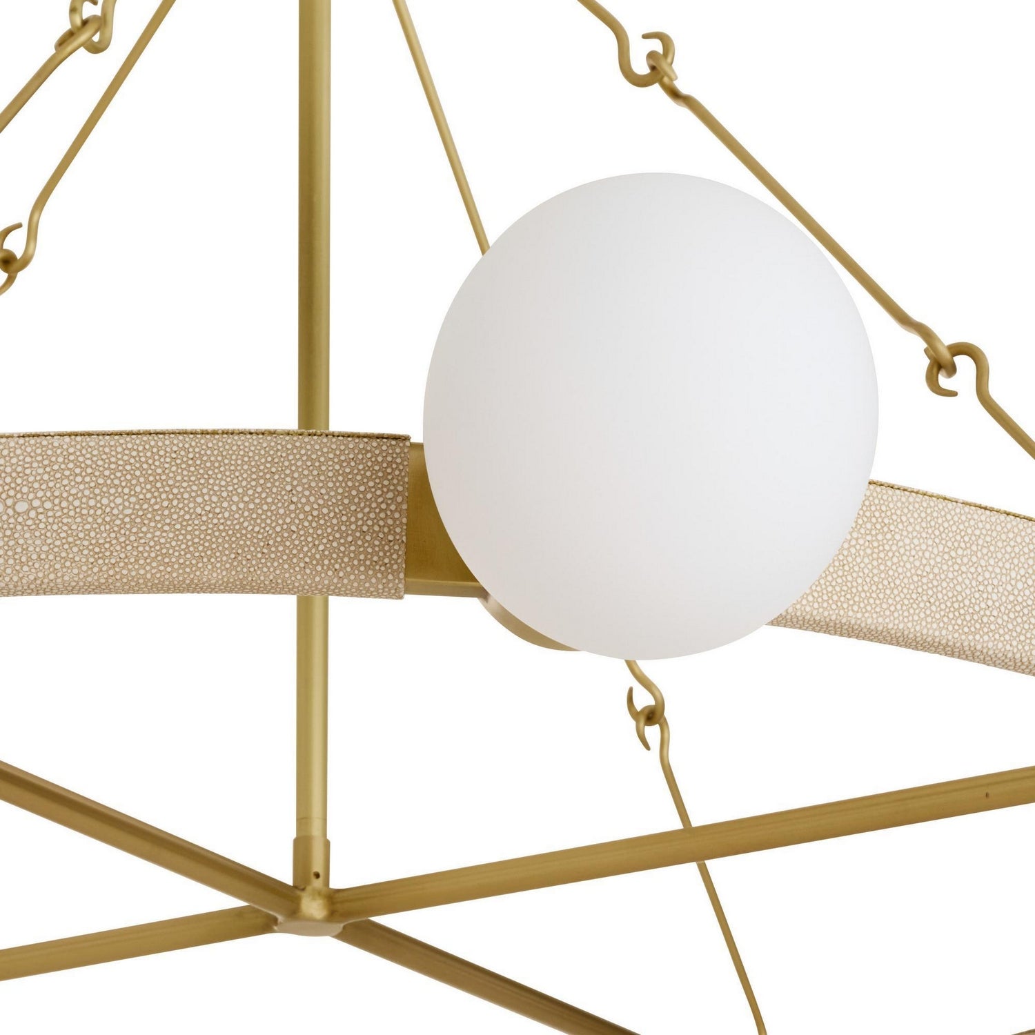 Arteriors - DLC42 - Eight Light Chandelier - Liberty - Matte Opal