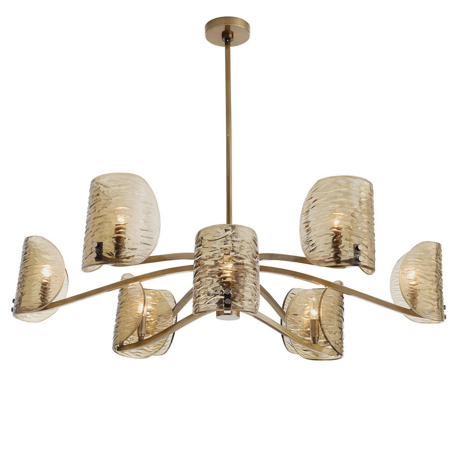 Arteriors - DLI12 - Nine Light Chandelier - Natasha - Antique Brass