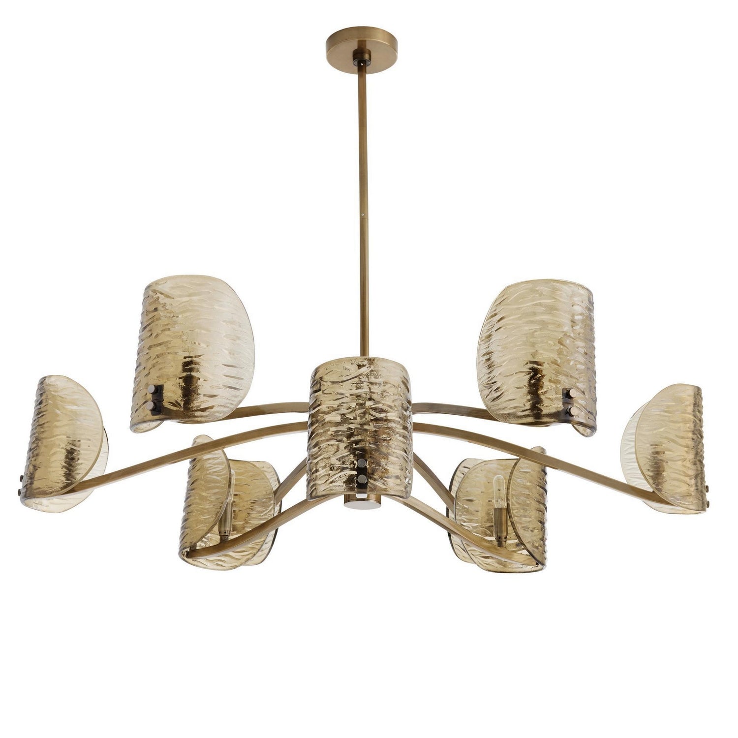 Arteriors - DLI12 - Nine Light Chandelier - Natasha - Antique Brass