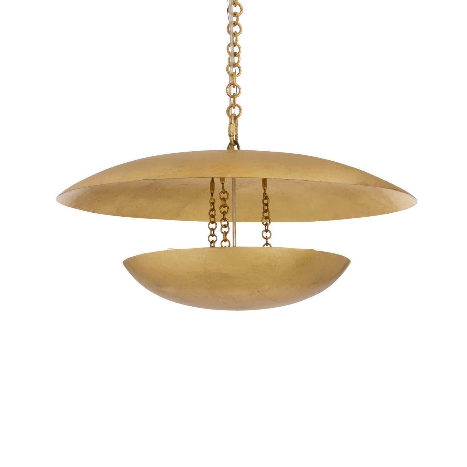 Arteriors - DMI27 - Three Light Chandelier - Florko - Gold Leaf