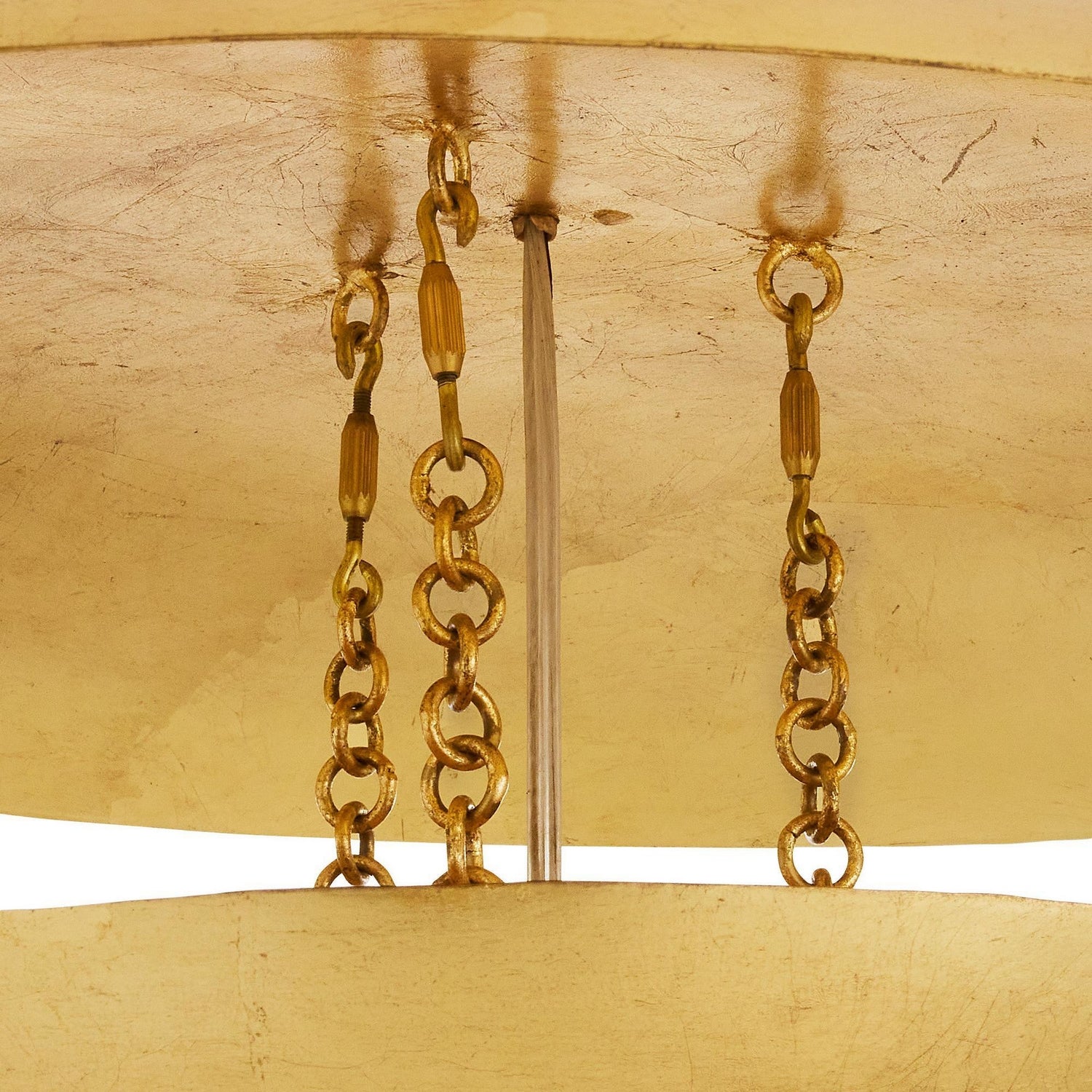 Arteriors - DMI27 - Three Light Chandelier - Florko - Gold Leaf