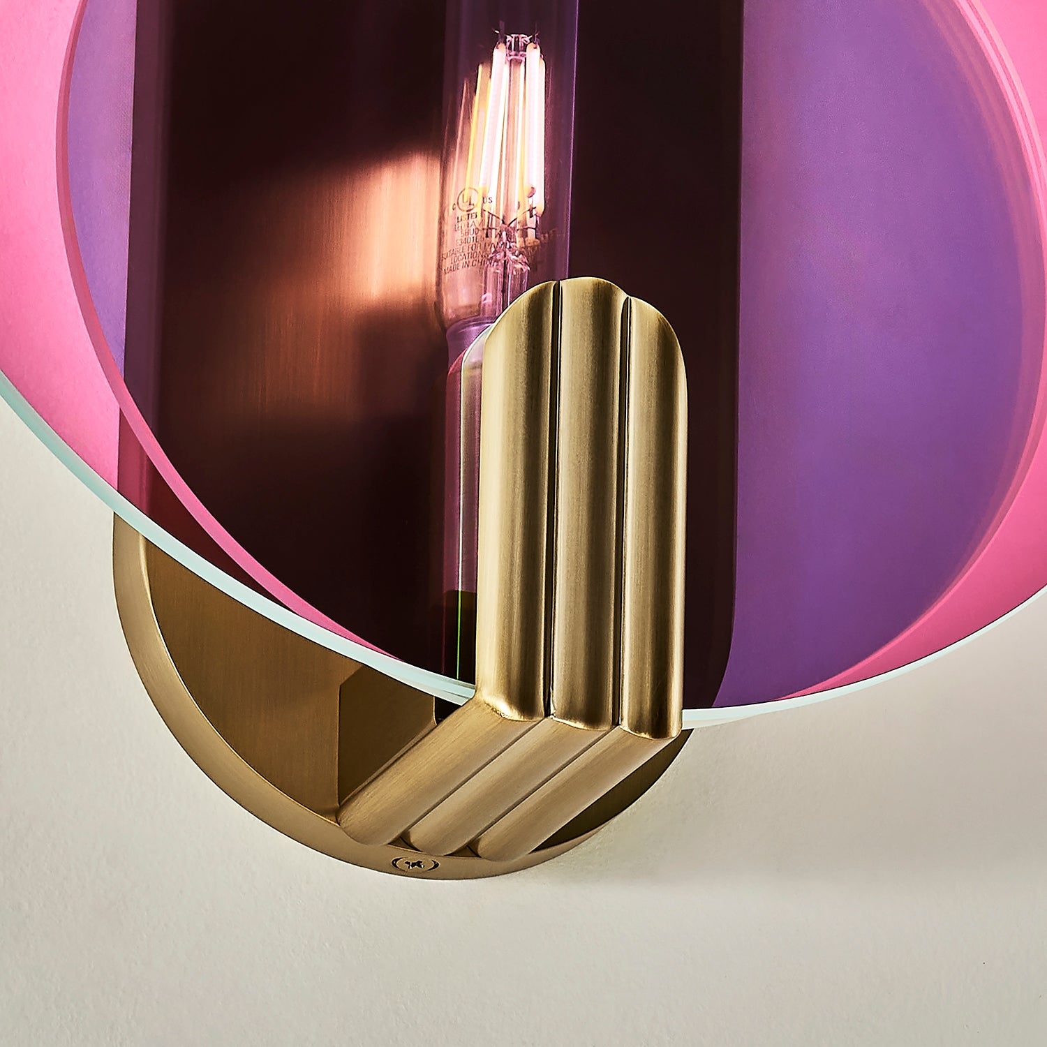 Kalco - 528521WB - One Light Wall Sconce - Optics - Winter Brass