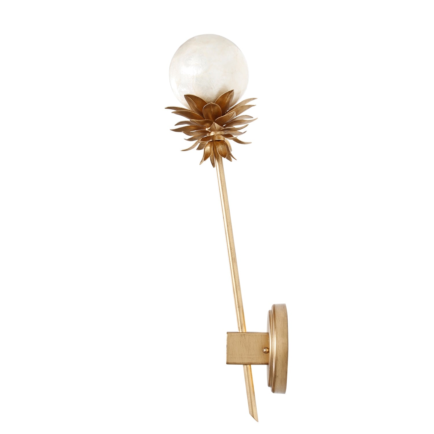 Kalco - 528821MG - One Light Wall Sconce - Florette - Modern Gold