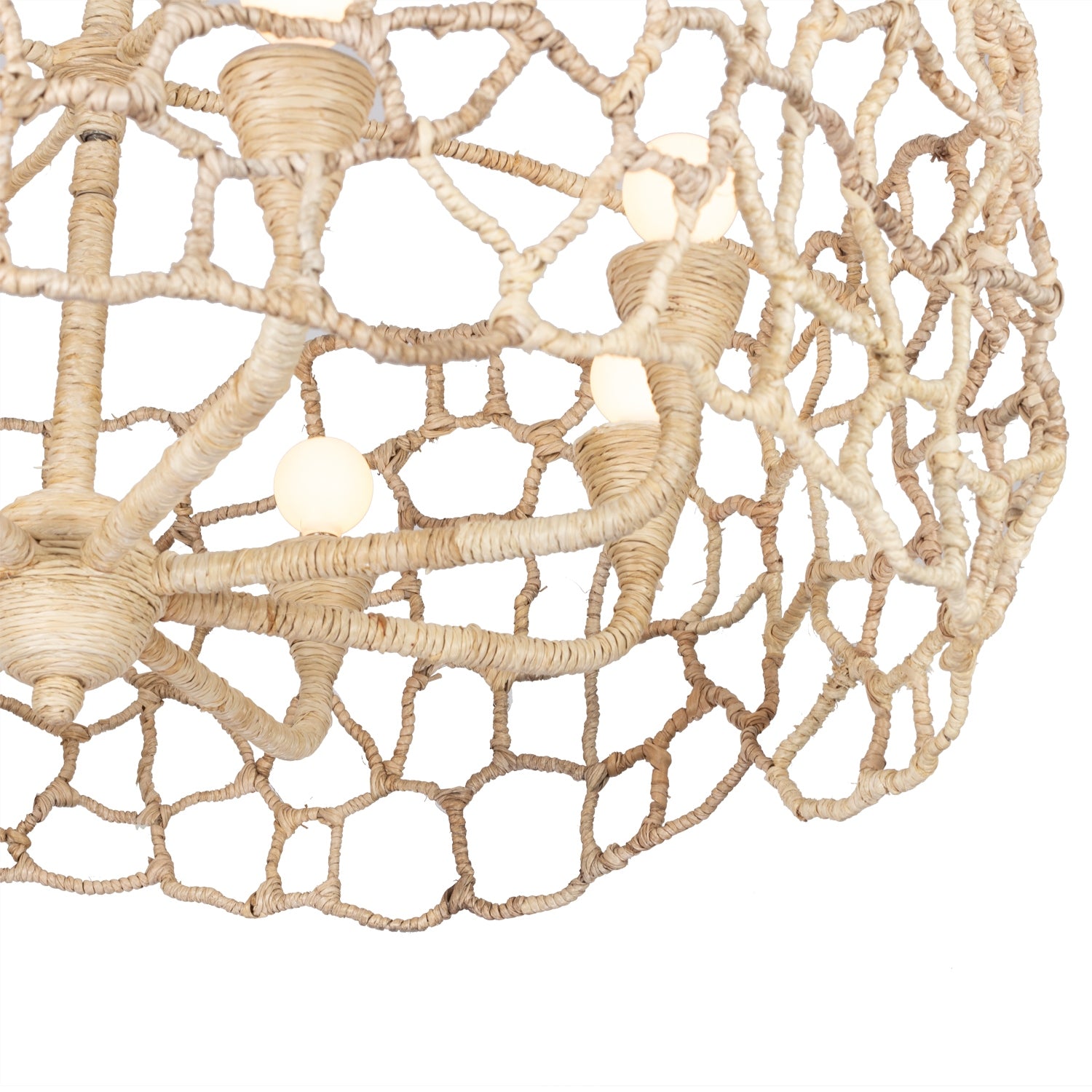 Kalco - 527355WIV - Eight Light Chandelier - Reef - Warm Ivory