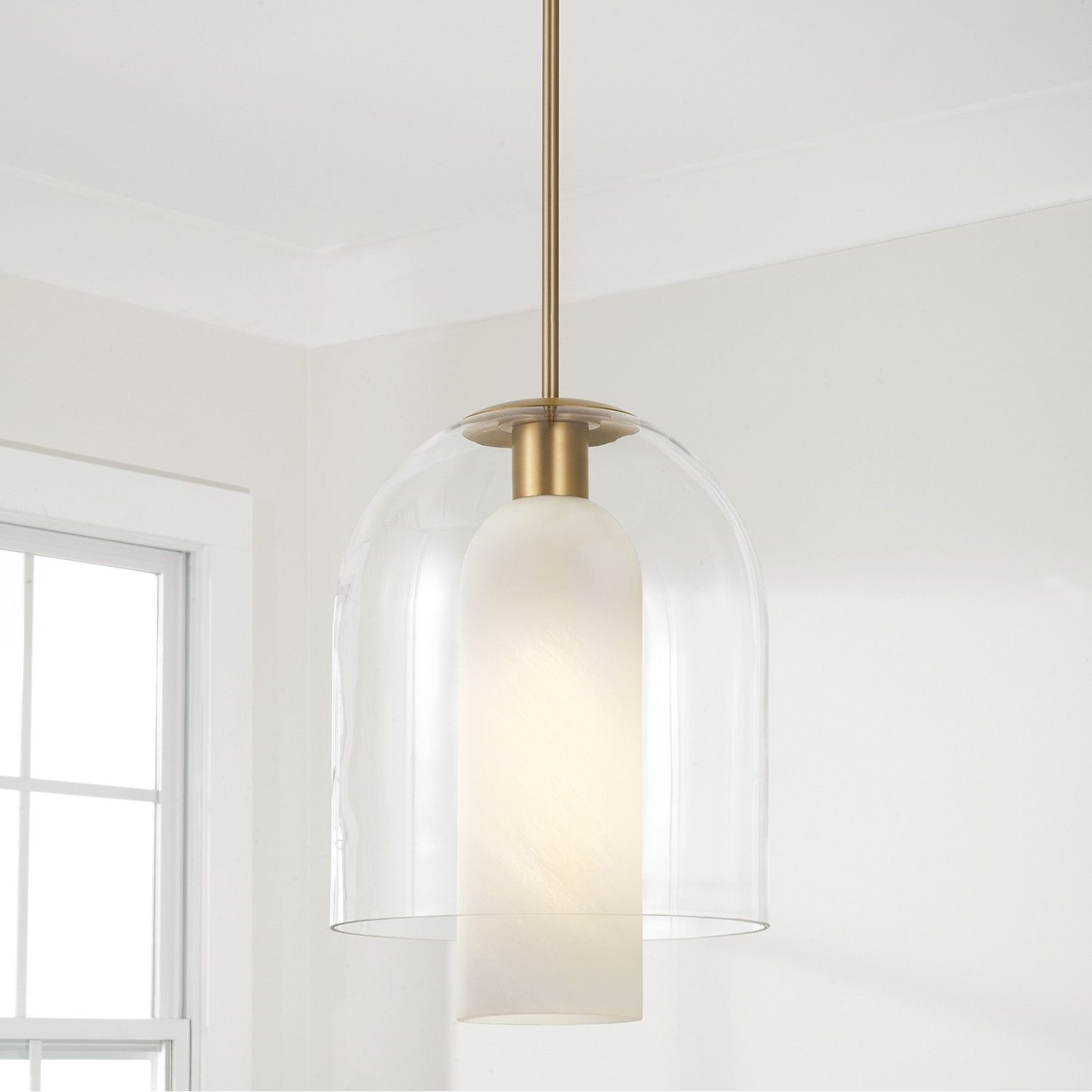 Capital Lighting - 358911AD - One Light Pendant - Liz - Aged Brass