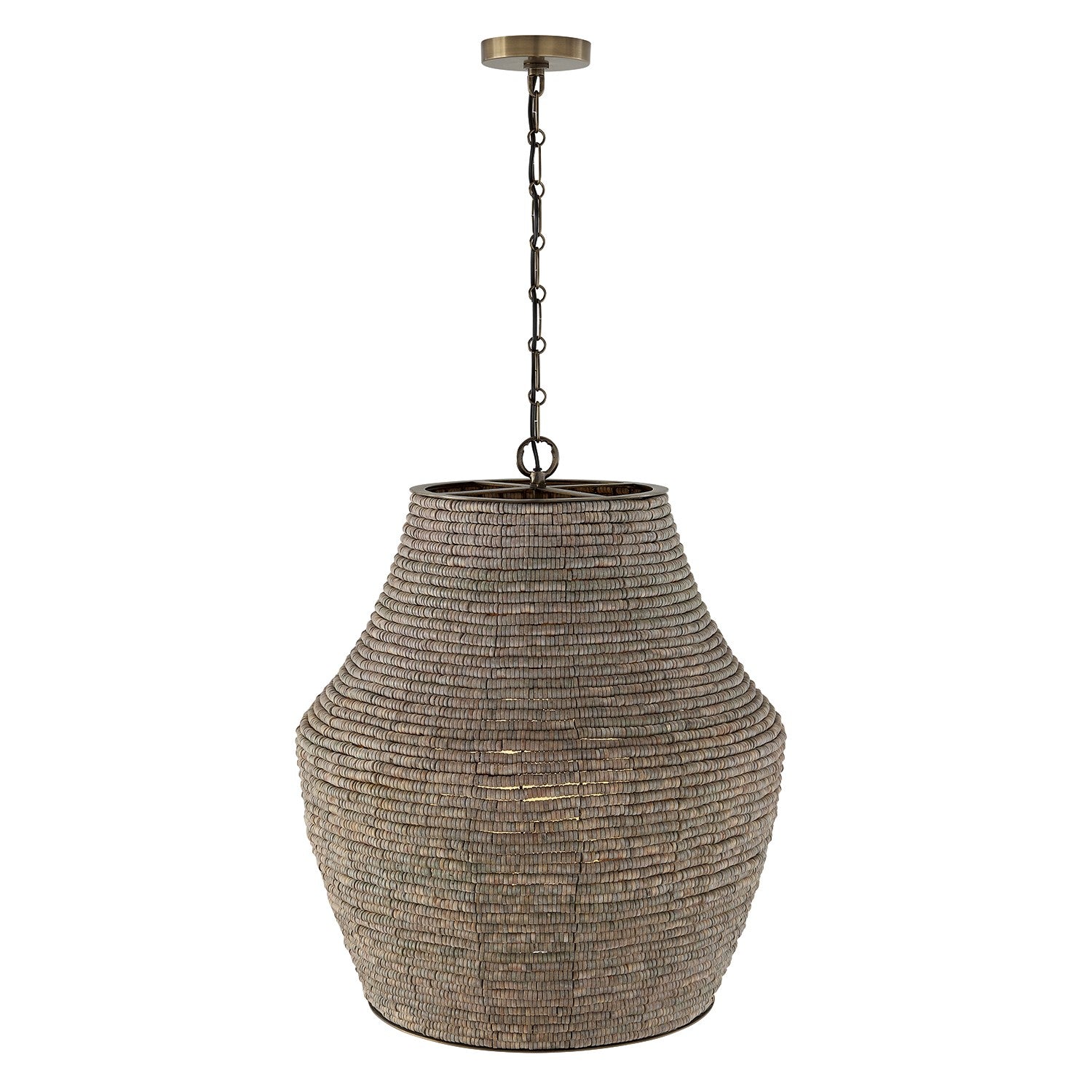 Capital Lighting - 359713AGD - One Light Pendant - Morada - Aegean Grey and Dark Brass