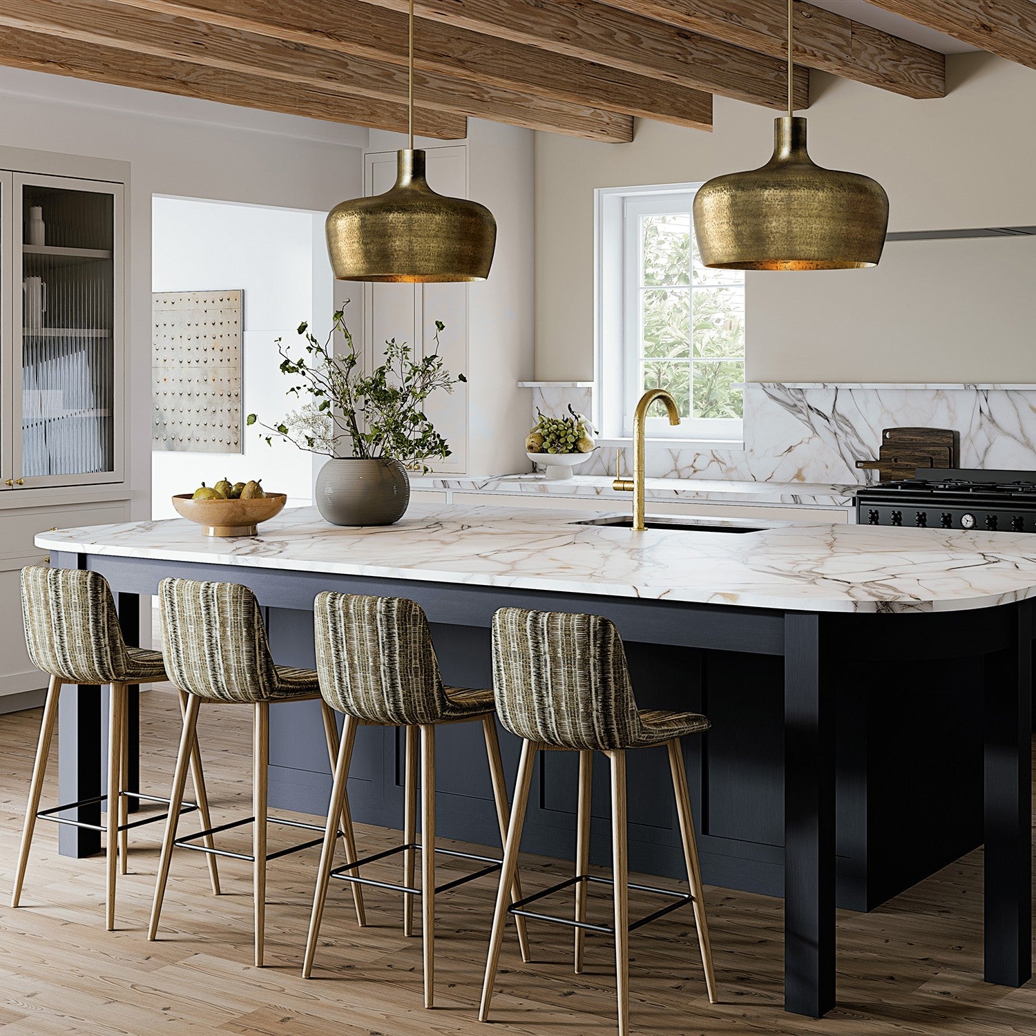 Capital Lighting - 360312THB - One Light Pendant - Myriah - Tibetan Hammered Brass