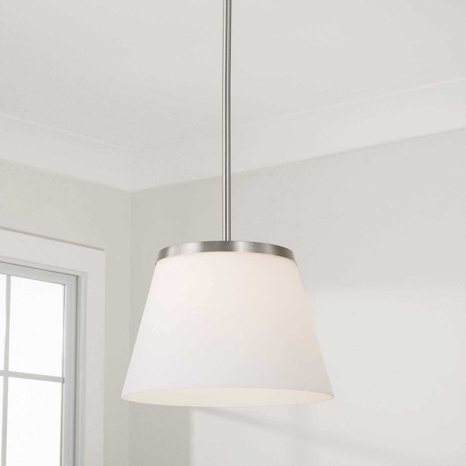 Capital Lighting - 361011BN - One Light Pendant - Drake - Brushed Nickel