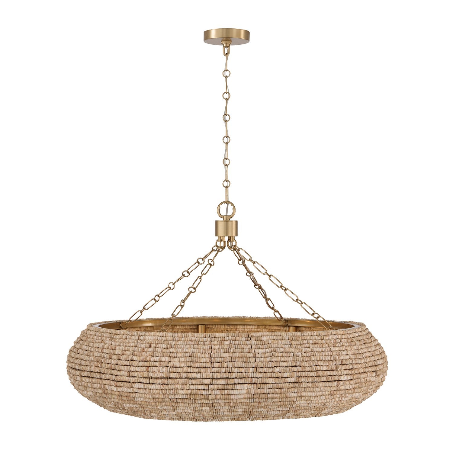 Capital Lighting - 459781LFB - Eight Light Chandelier - Morada - Light Fawn and Matte Brass