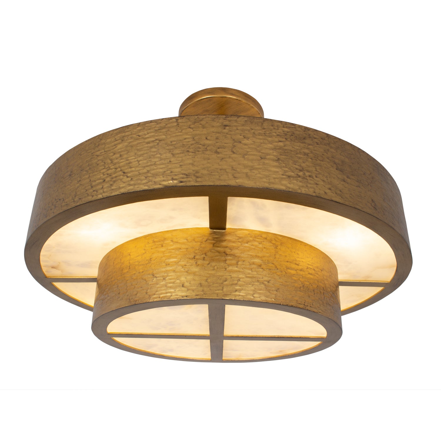 Kalco - 528645RSG - Eight Light Convertible Pendant / Semi-Flush - Moda - Rustic Gold
