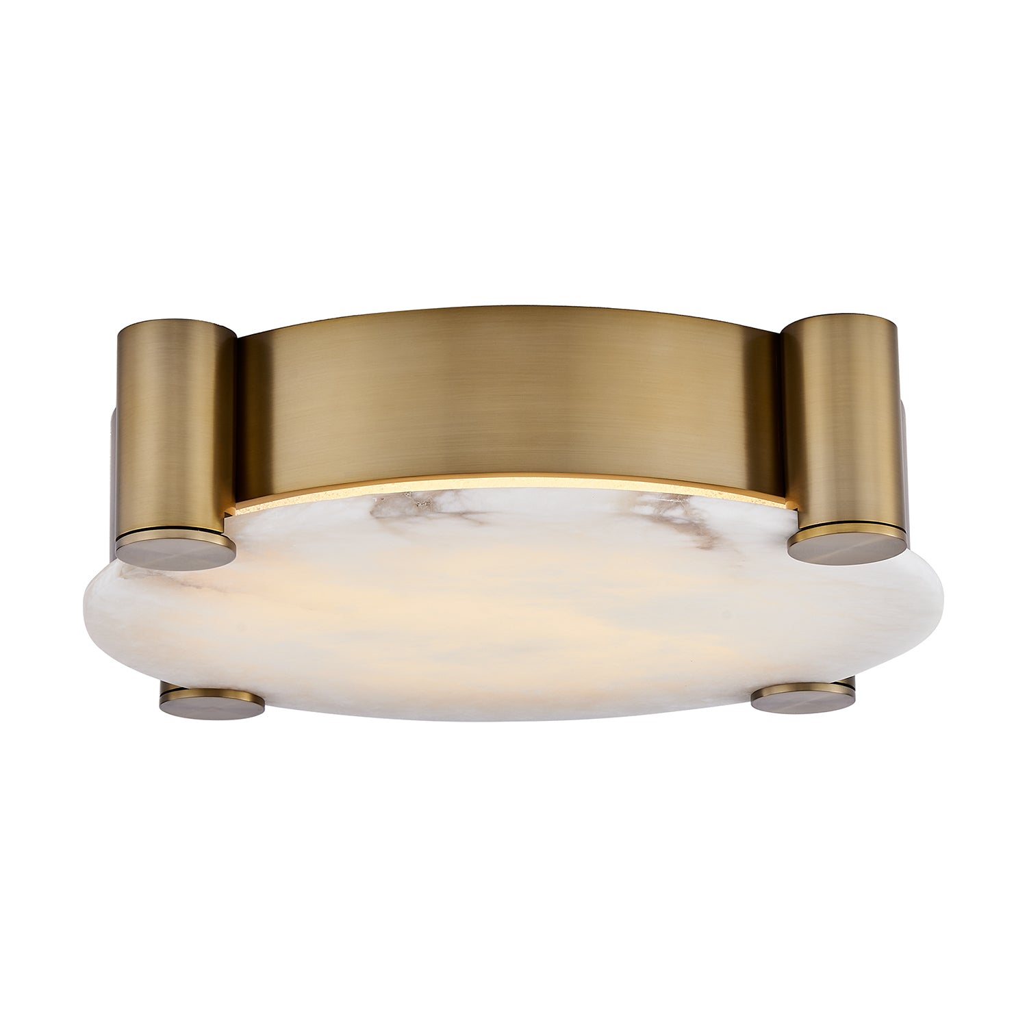 Kalco - 528743WB - LED Flush Mount - Lumba - Winter Brass