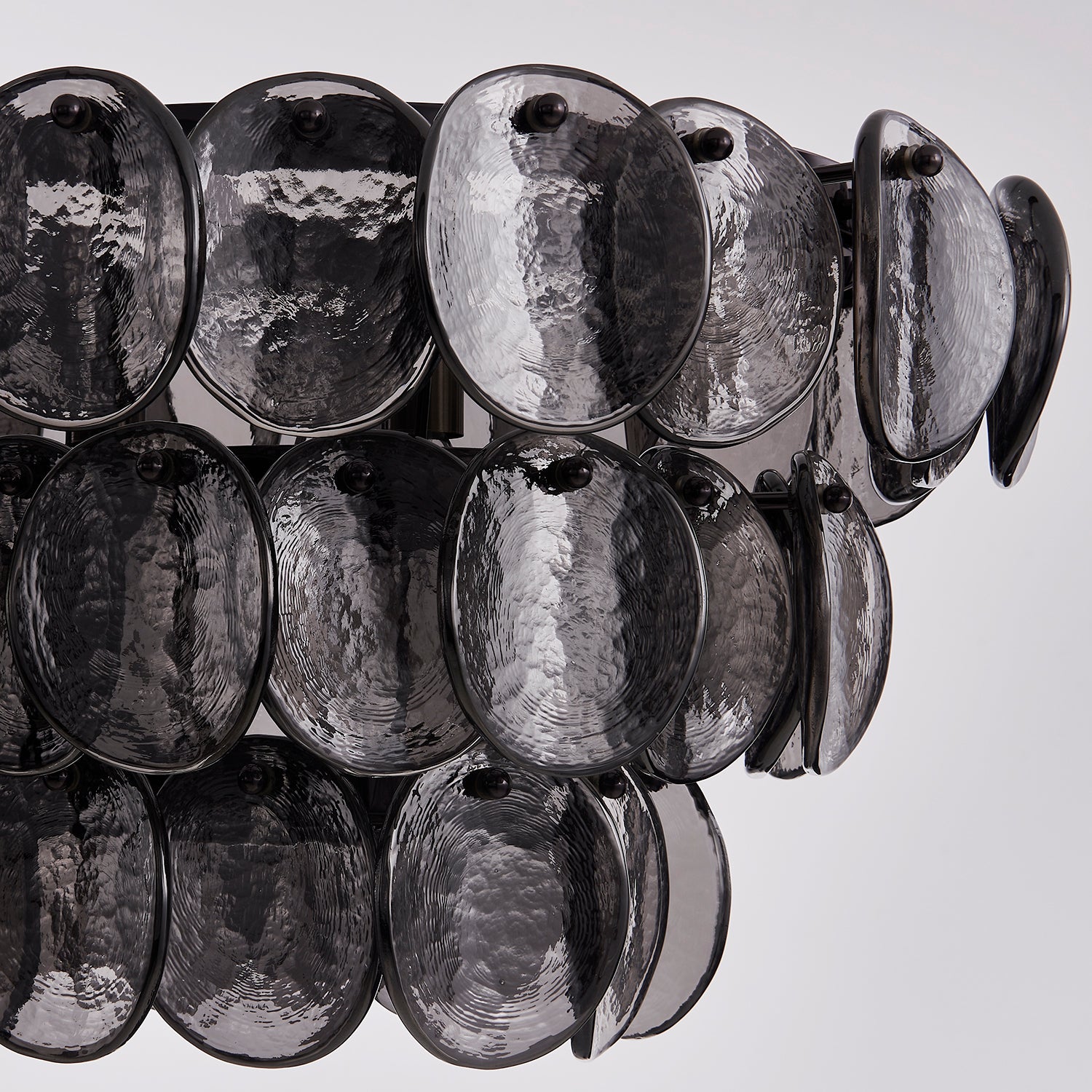 Kalco - 524661BN - Nine Light Linear Pendant - Uroko - Black Nickel