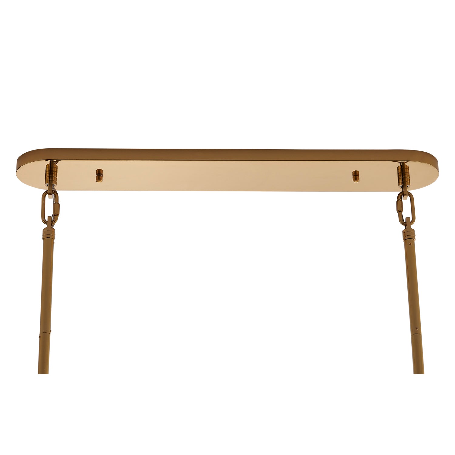 Kalco - 524661PWB - Nine Light Linear Pendant - Uroko - Polished Winter Brass