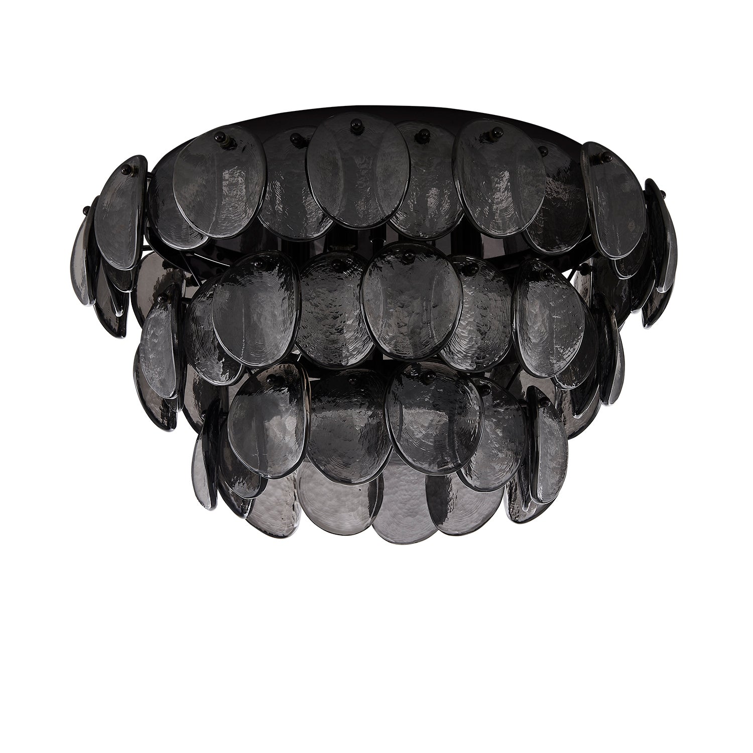 Kalco - 524645BN - Four Light Flush Mount - Uroko - Black Nickel