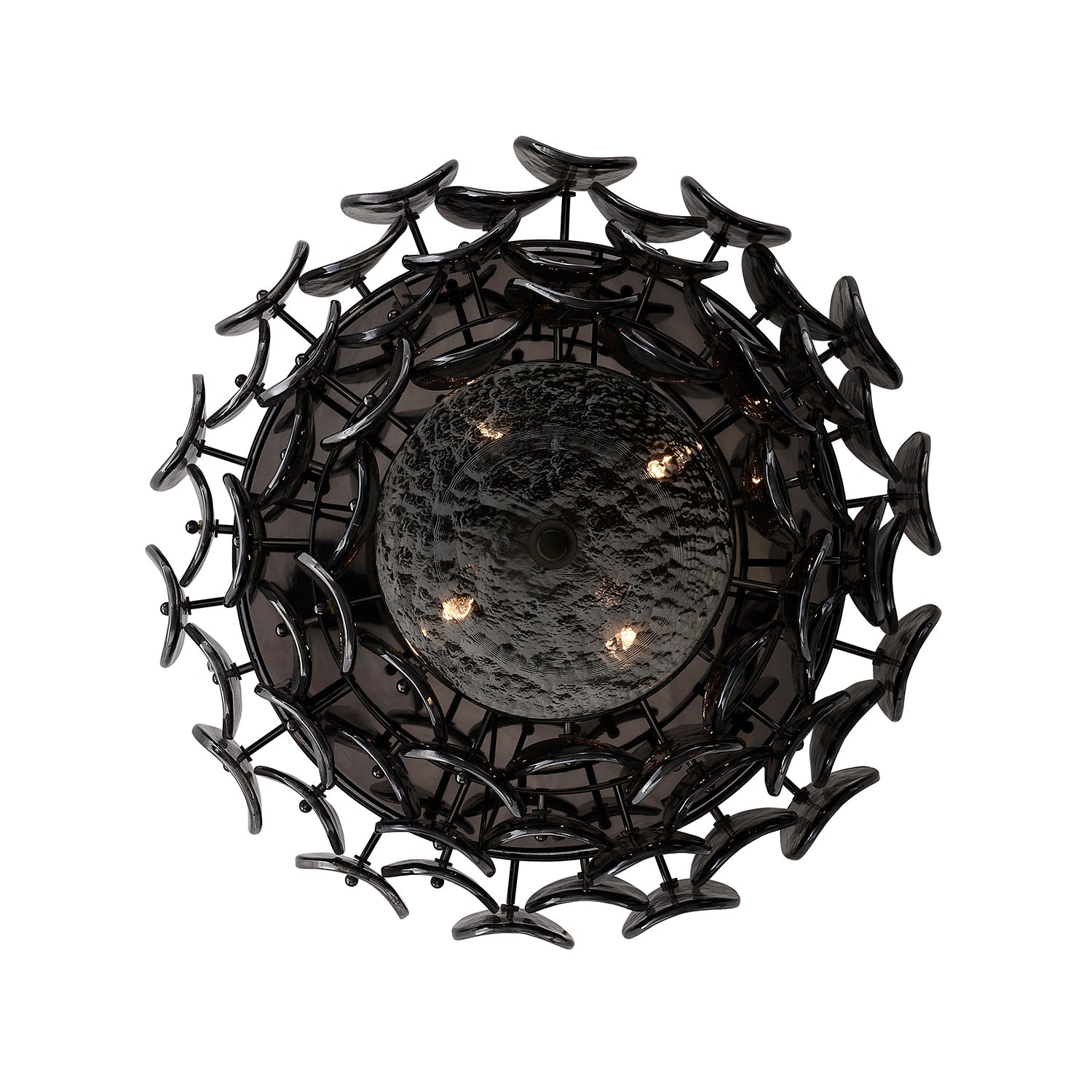 Kalco - 524645BN - Four Light Flush Mount - Uroko - Black Nickel