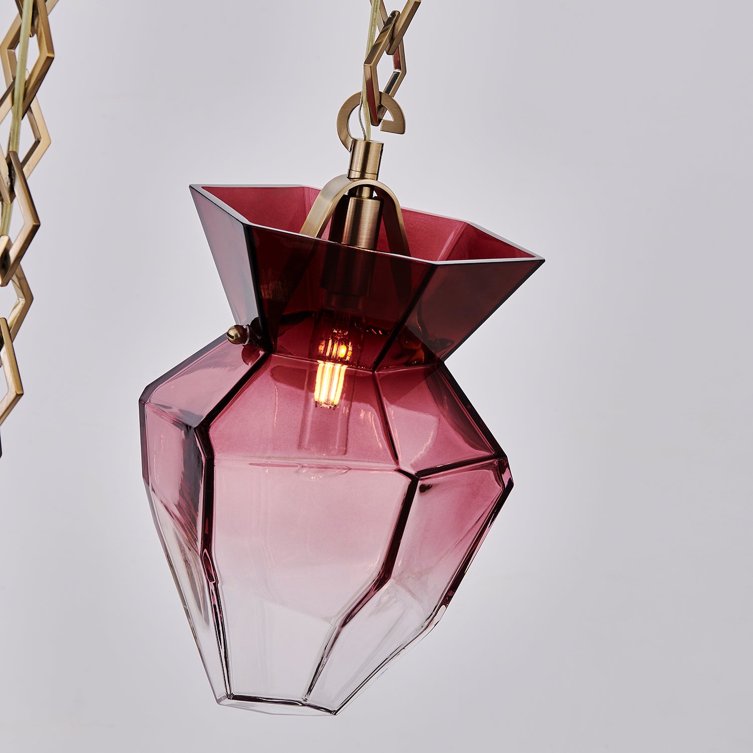 Kalco - 528351WB - Three Light Chandelier - Bolsa - Winter Brass
