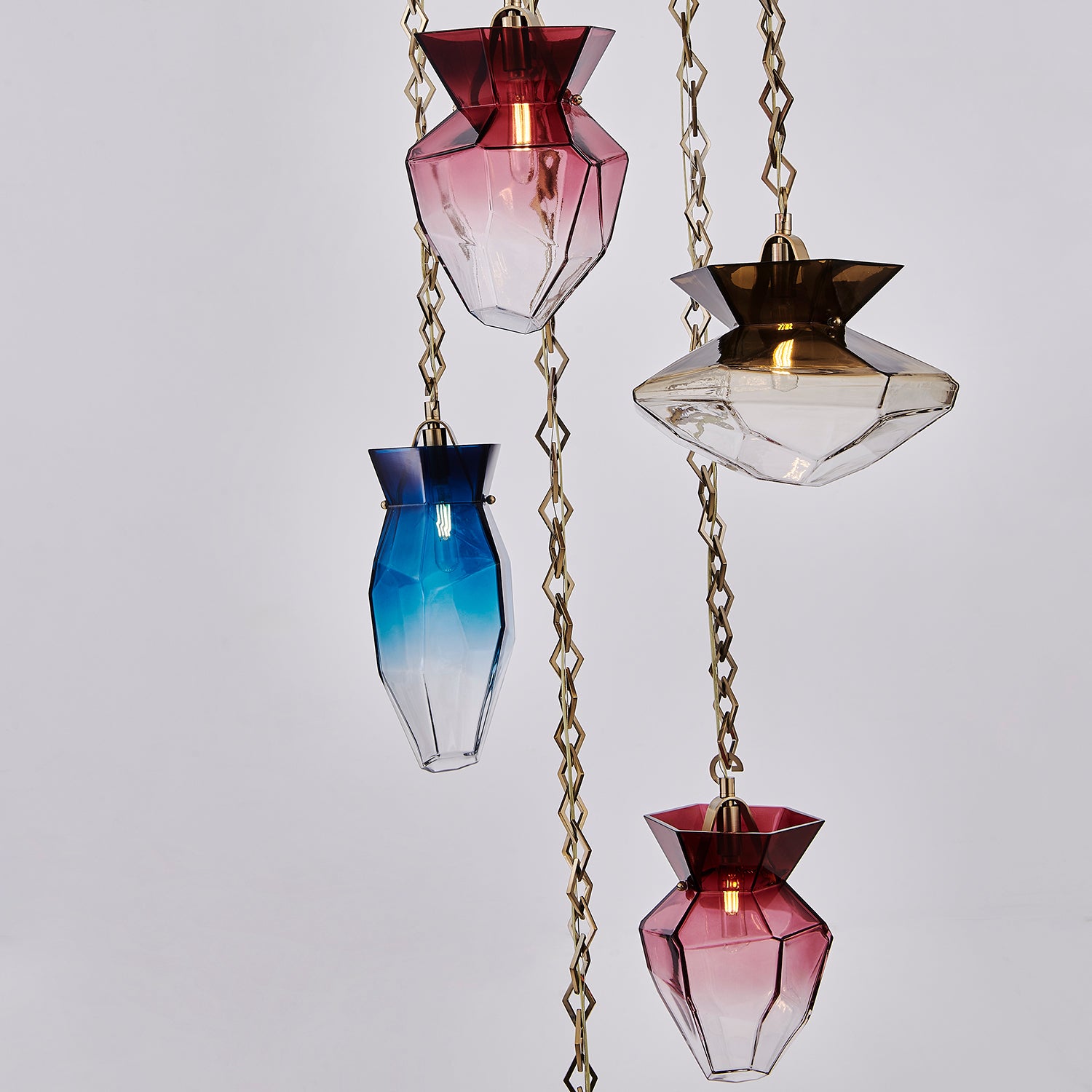 Kalco - 528352WB - Six Light Chandelier - Bolsa - Winter Brass