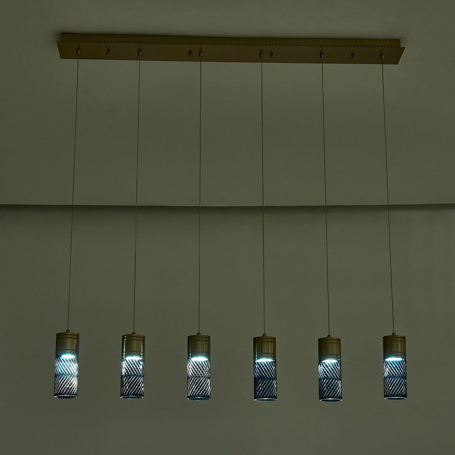 Kalco - 524961WB - LED Linear Pendant - Kiriko - Winter Brass