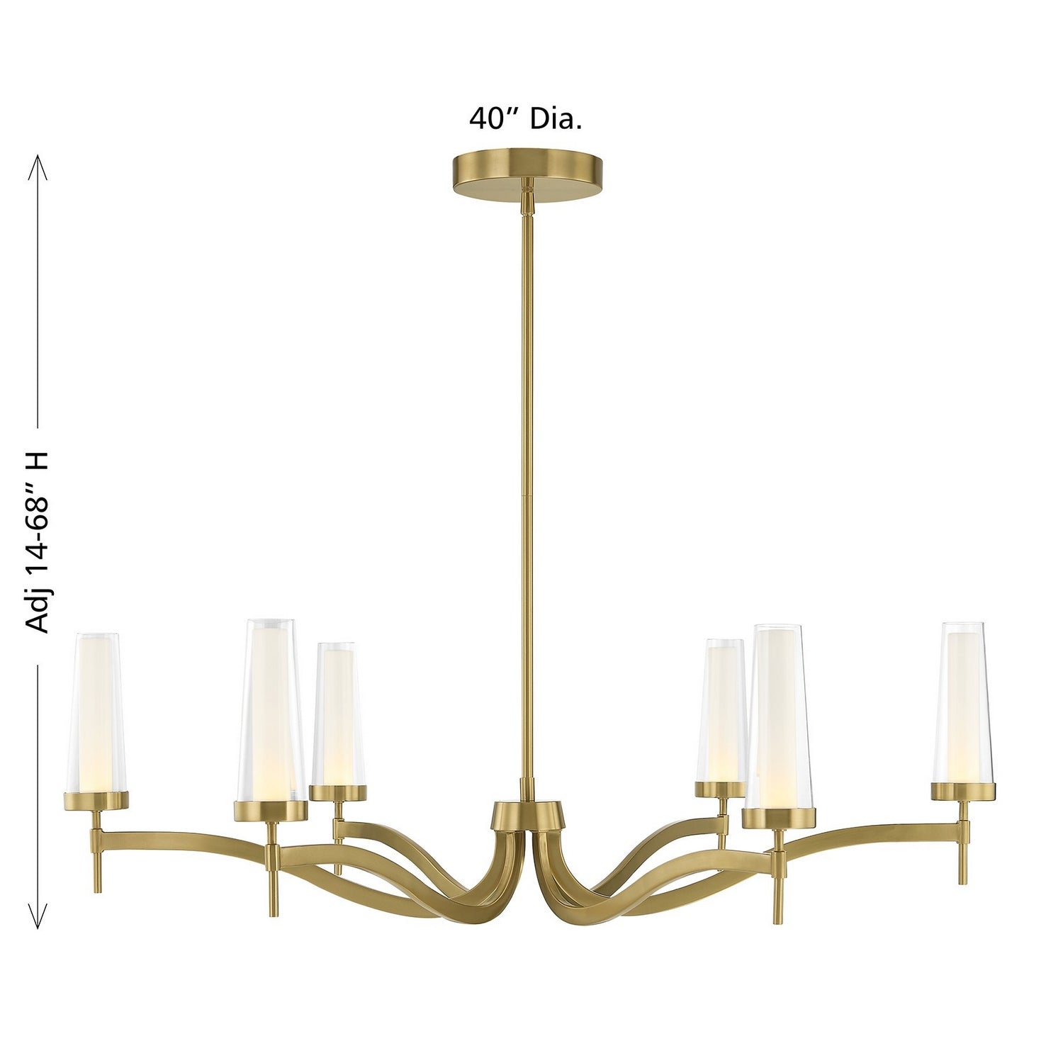 Savoy House - 1-1464-6-322 - LED Chandelier - Butler - Warm Brass