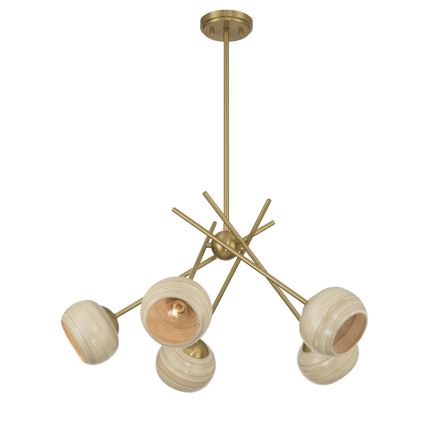 Savoy House - 1-2968-5-322 - Five Light Chandelier - Jasper - Warm Brass
