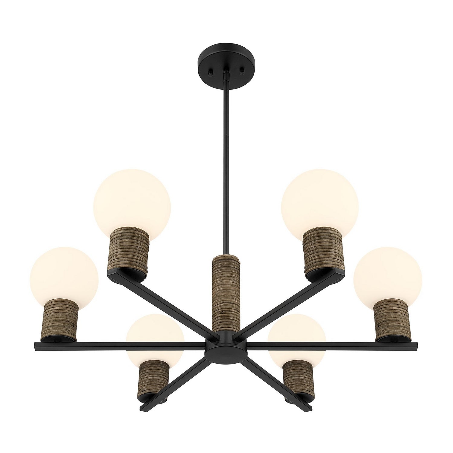 Savoy House - 1-4080-6-89 - Six Light Chandelier - Jarrell - Matte Black