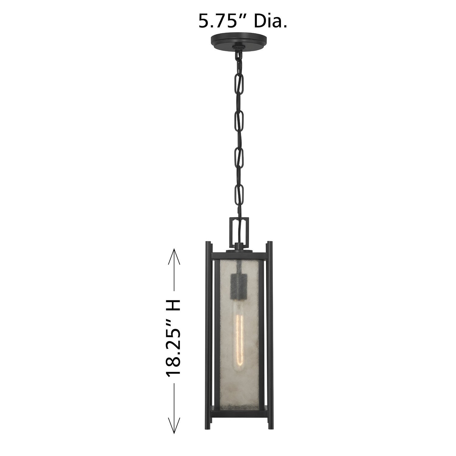 Savoy House - 5-3806-BK - One Light Outdoor Hanging Lantern - Jacobs - Matte Black