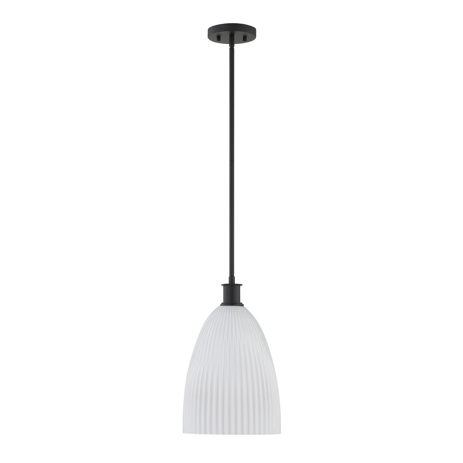 Savoy House - 7-1244-1-89 - One Light Pendant - Baldwin - Matte Black