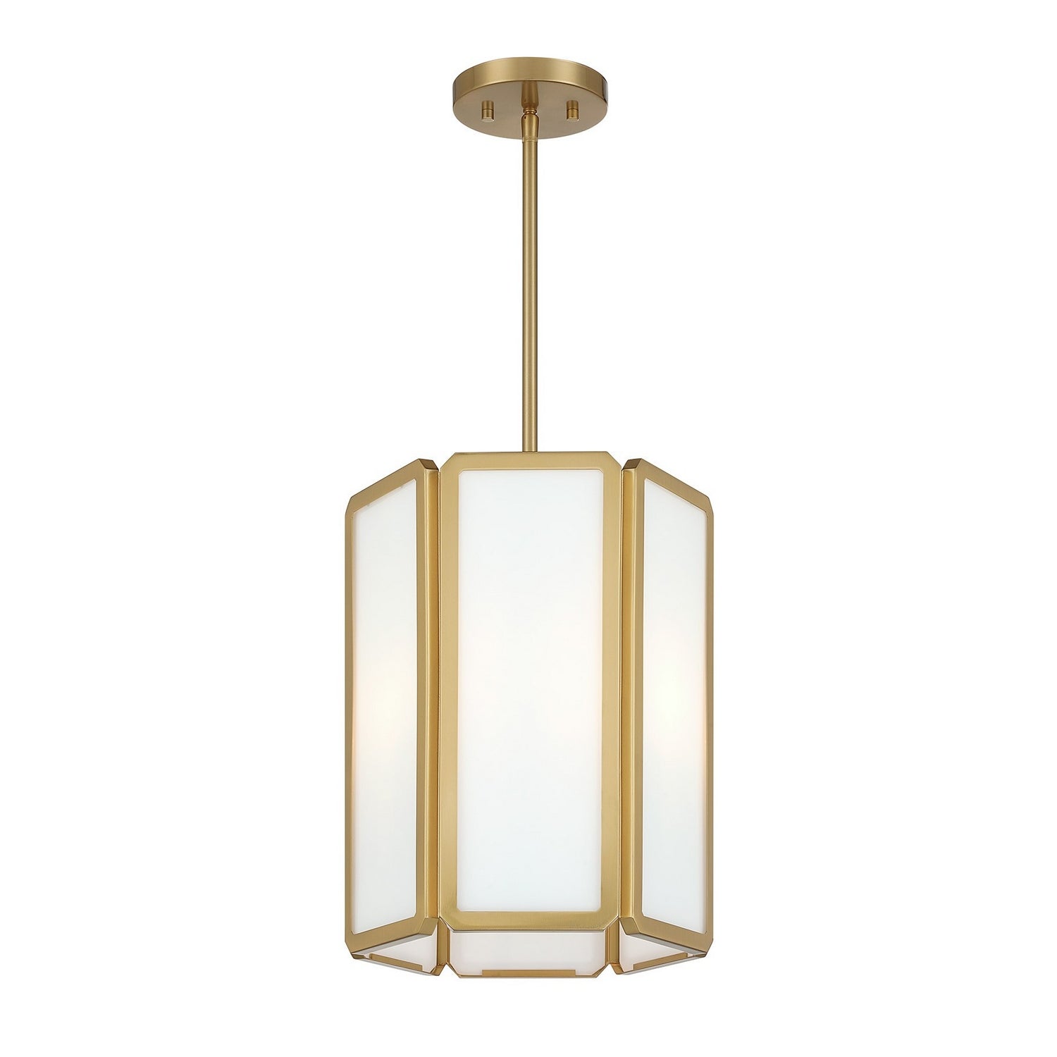 Savoy House - 7-1700-3-322 - Three Light Pendant - Leeds - Warm Brass